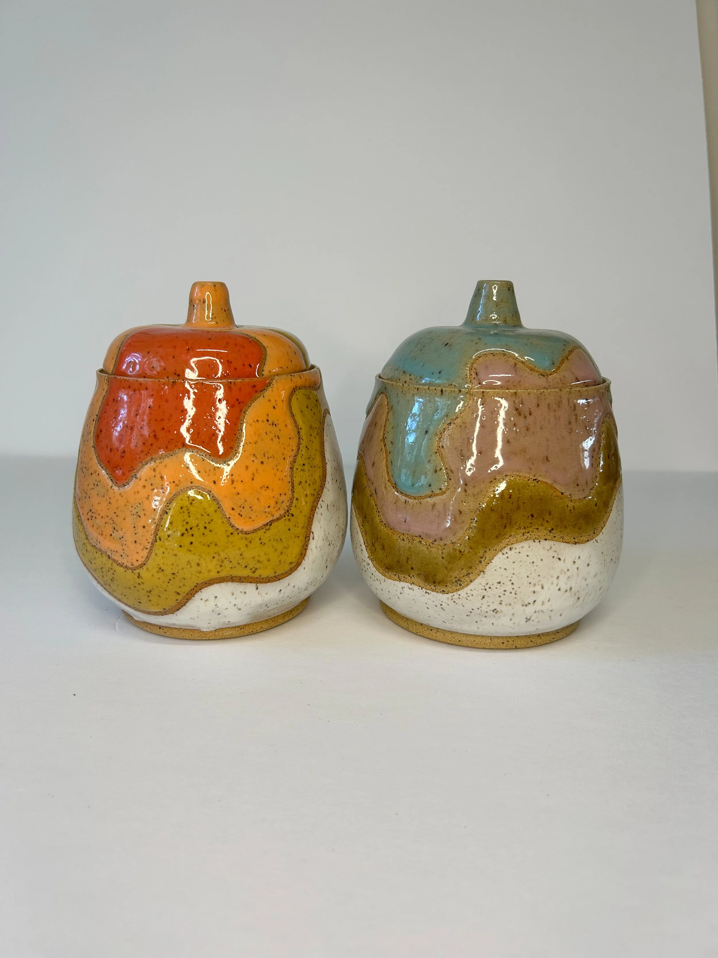Lidded Container - Round belly