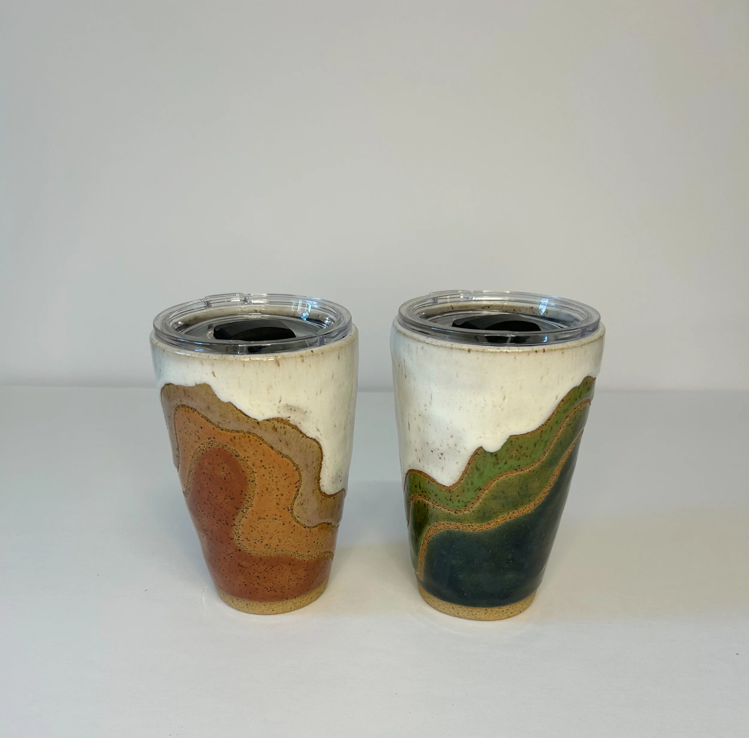 *DRIPS*  Travel Mug + Lid with magnetic slider - 15 oz