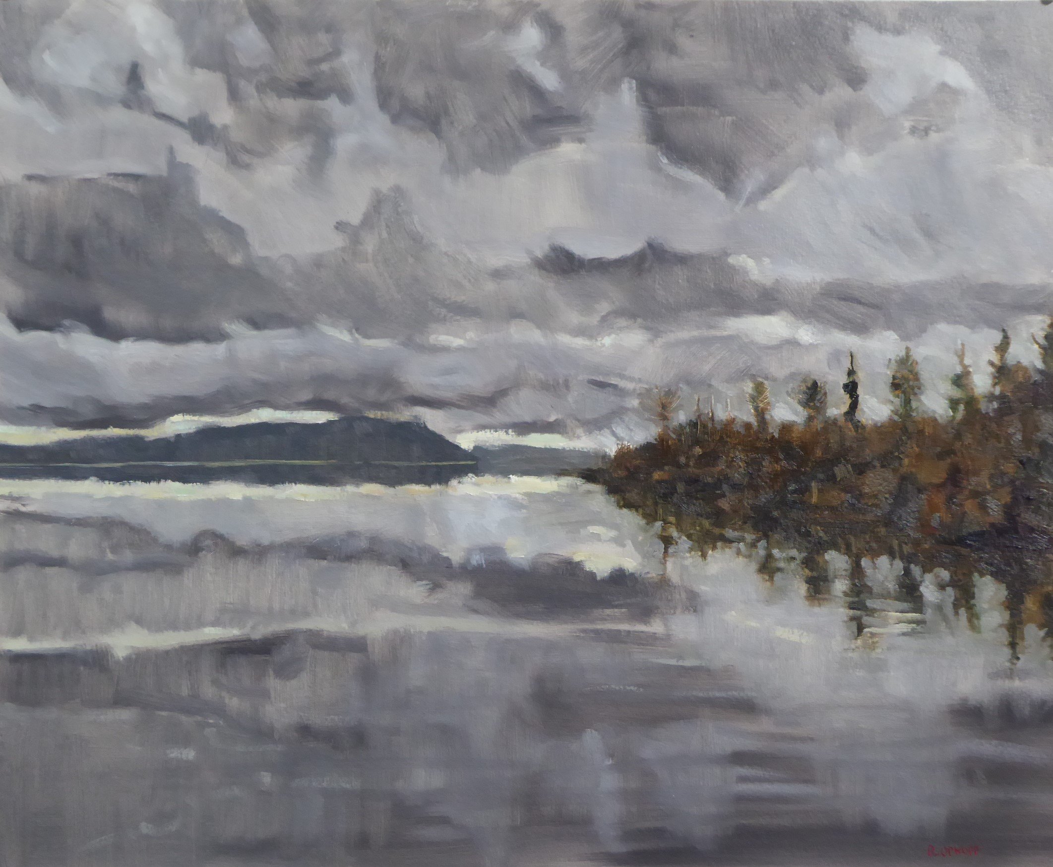 STRAIT II - 18.5" x 22.5" - incl. exhibition frame