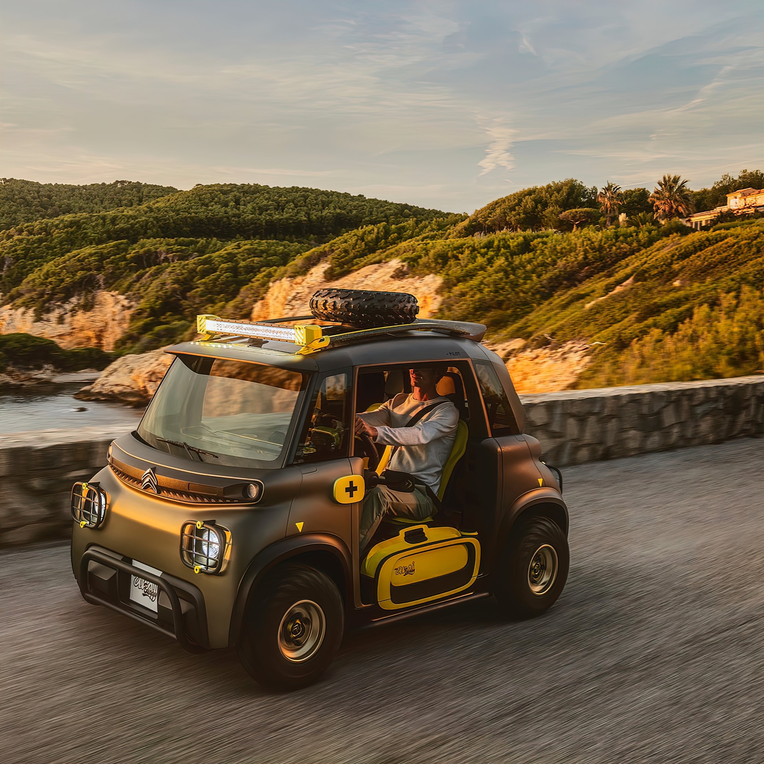  Because of its small stature, it's not actually considered a car in the European Union. It is viewed as a quadricycle.&nbsp;&nbsp;  This means that a license is not required to drive it, and people as young as fourteen in some countries are allowed 