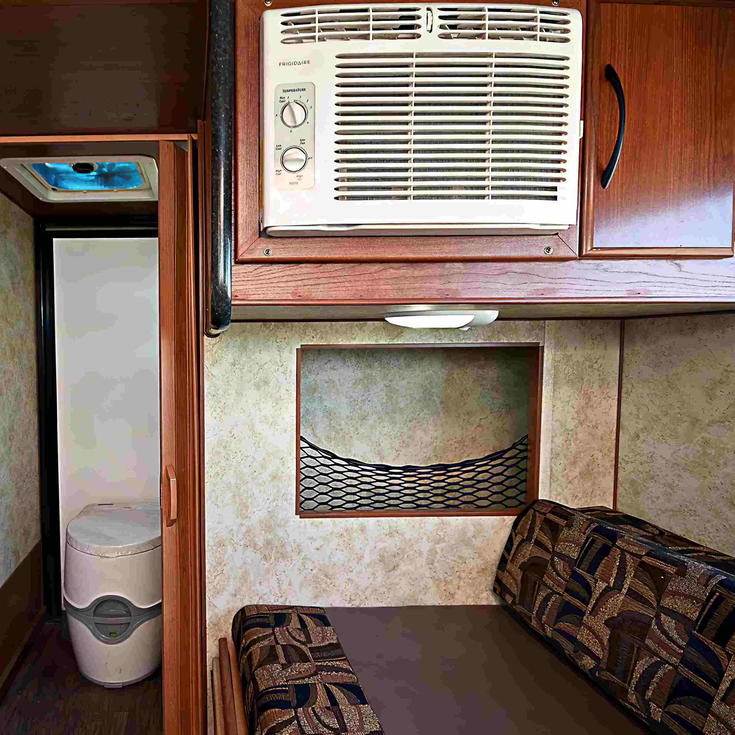  Three Feathers Manufacturing&nbsp;offers woodgrain, linoleum, or carpeted flooring options, which is a great touch; you can&nbsp;turn this Backpacker into your tiny home away from home. 