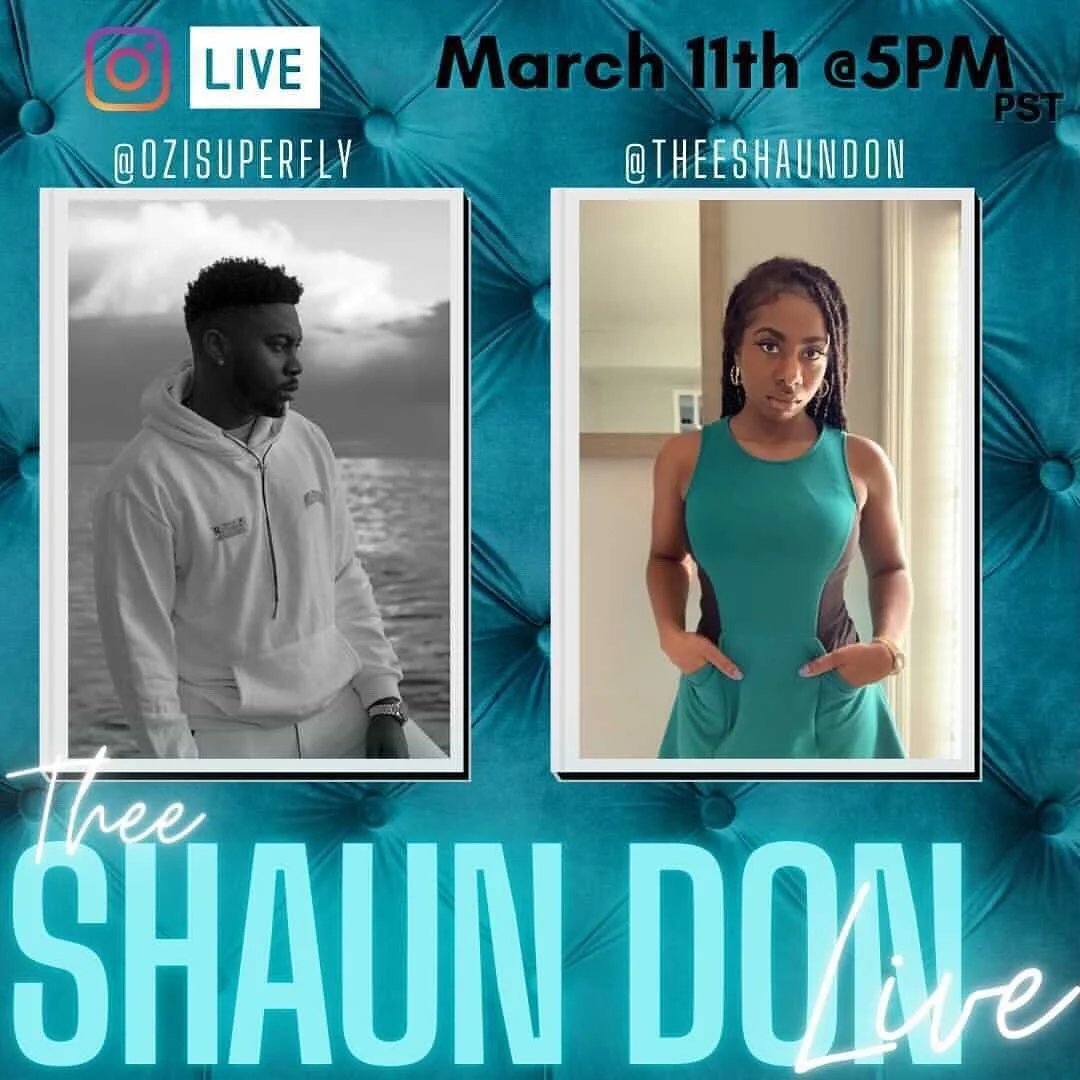 Tomorrow @5PM PST I&rsquo;ll be going live choppin it up with the lovely @theeshaundon so make sure y&rsquo;all tune in don&rsquo;t wanna miss #justwatch #mileniarecords #ozisuperfly #podcast