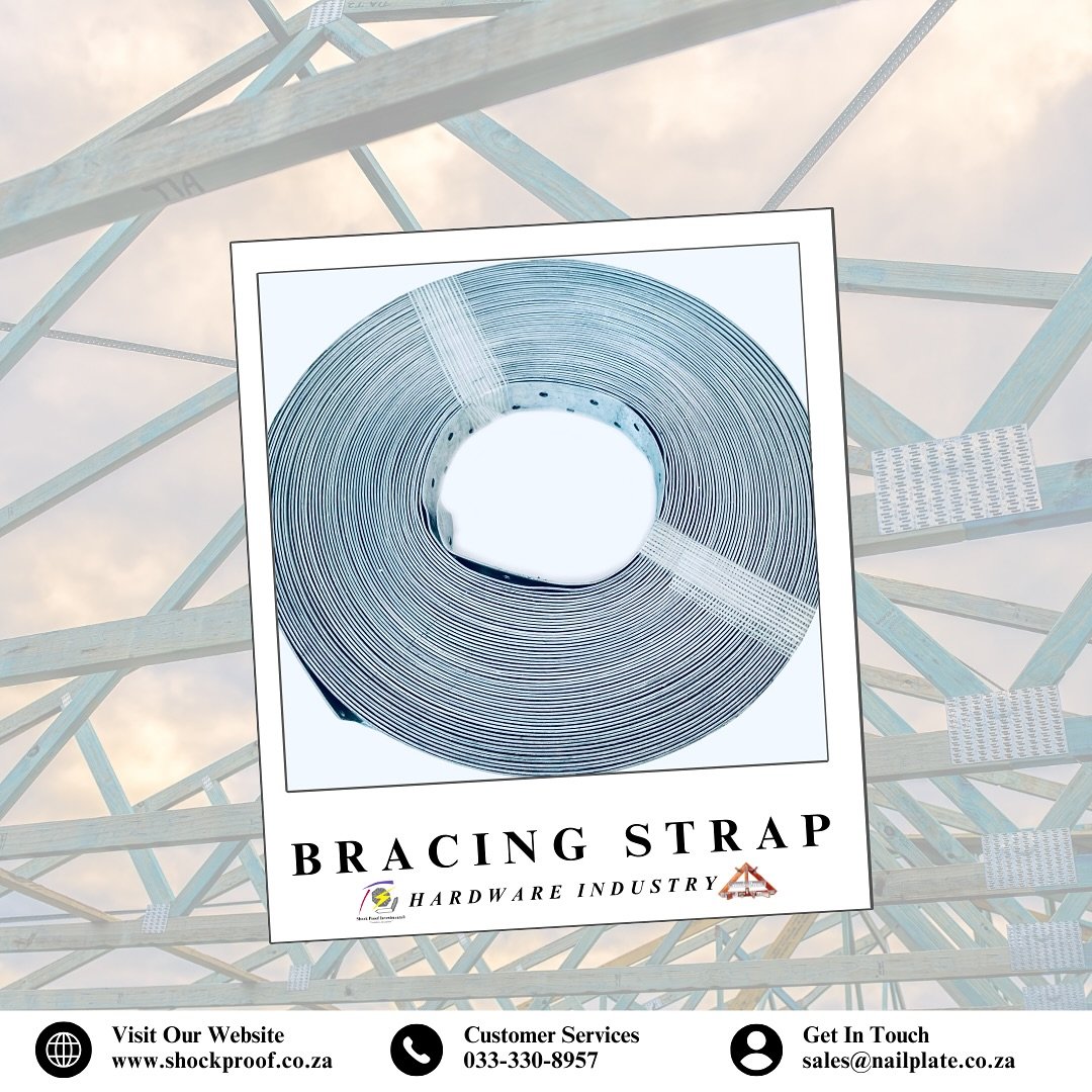 Supplier of Bracing Straps🔩

It&rsquo;s applied when erecting roof trusses to brace sections to one another. Nail holes are provided for easy application as well. Bracing straps can also be used for various other applications. Specification: 1.2mm/1