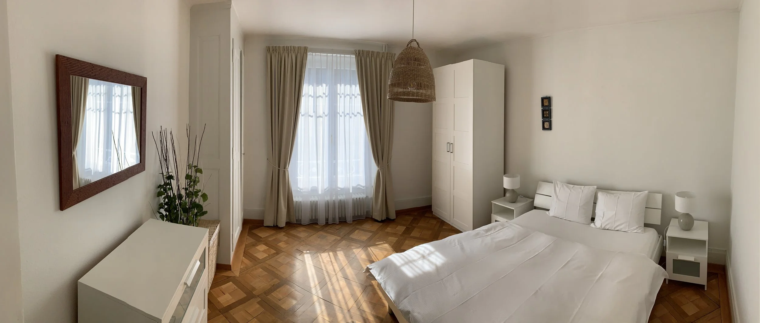 Chambre d'un appartement meublé SIAC à Lausanne