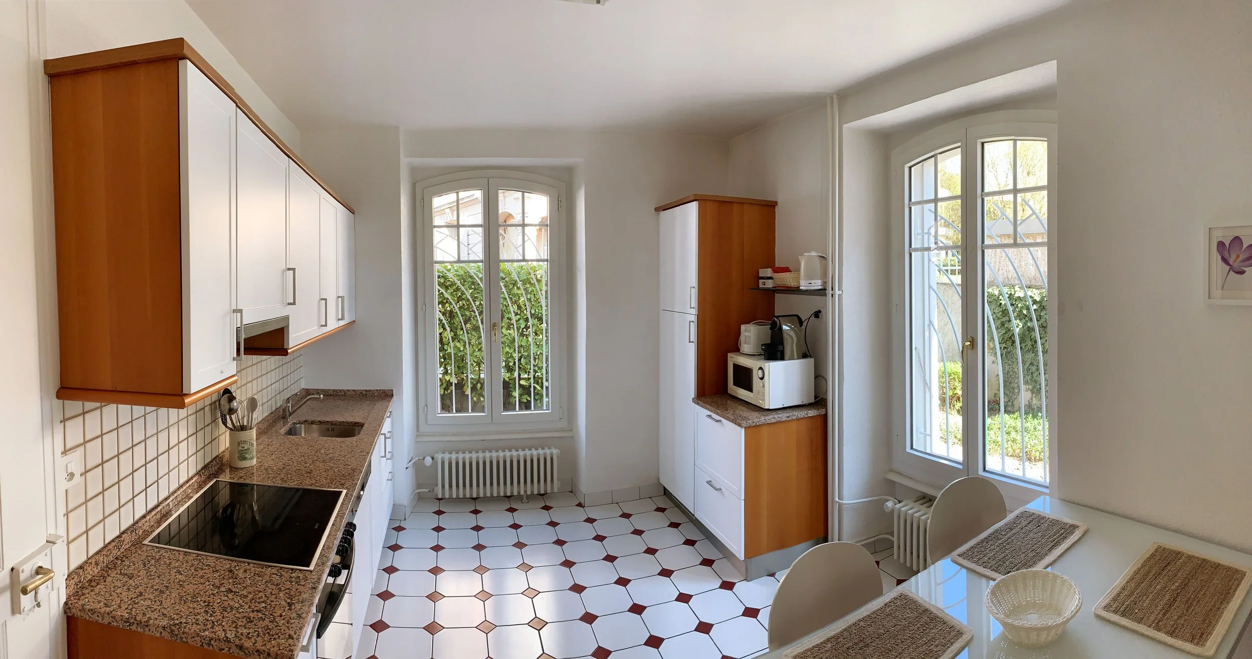 Cuisine d'un appartement meublé SIAC à Lausanne