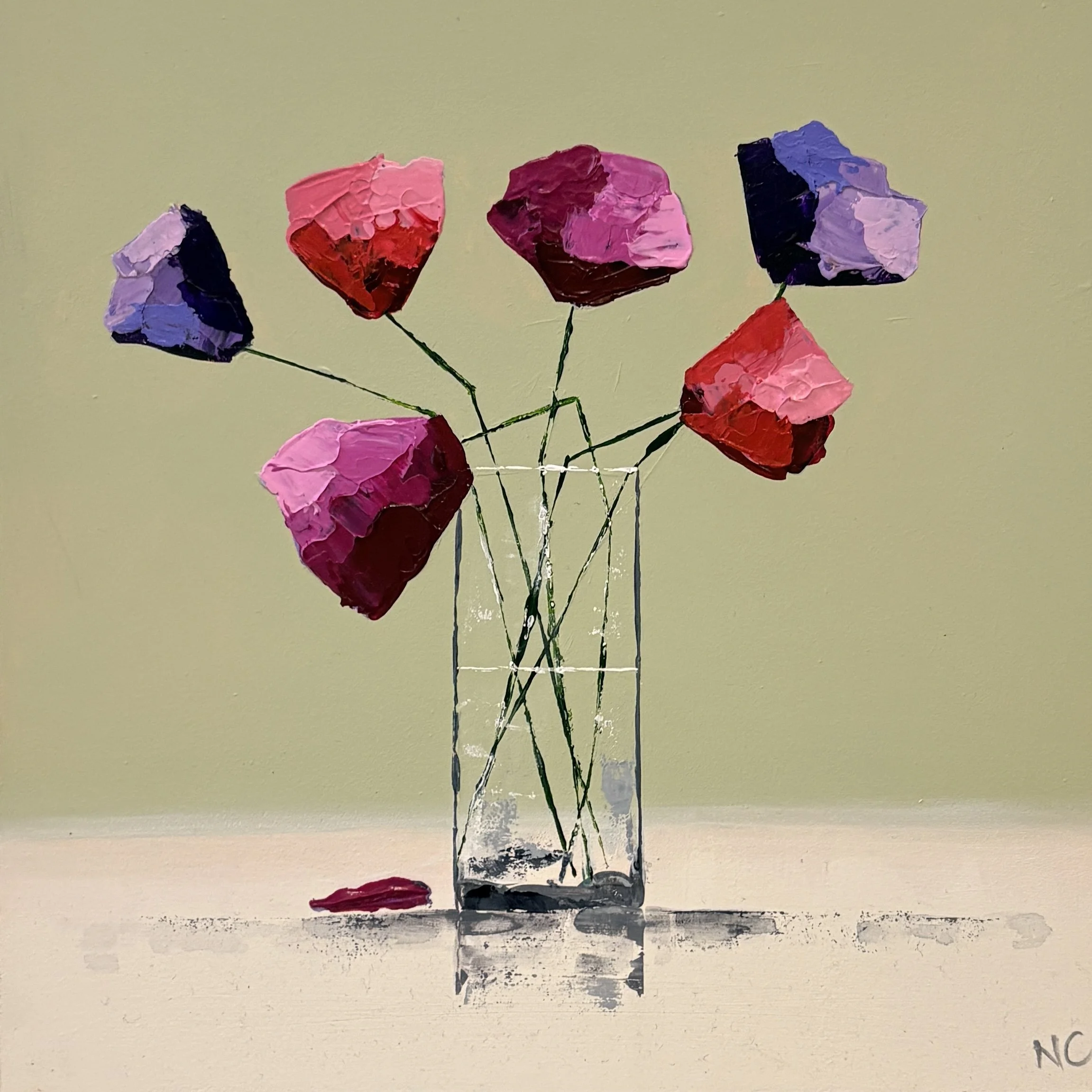 Himalayan Poppies on Green