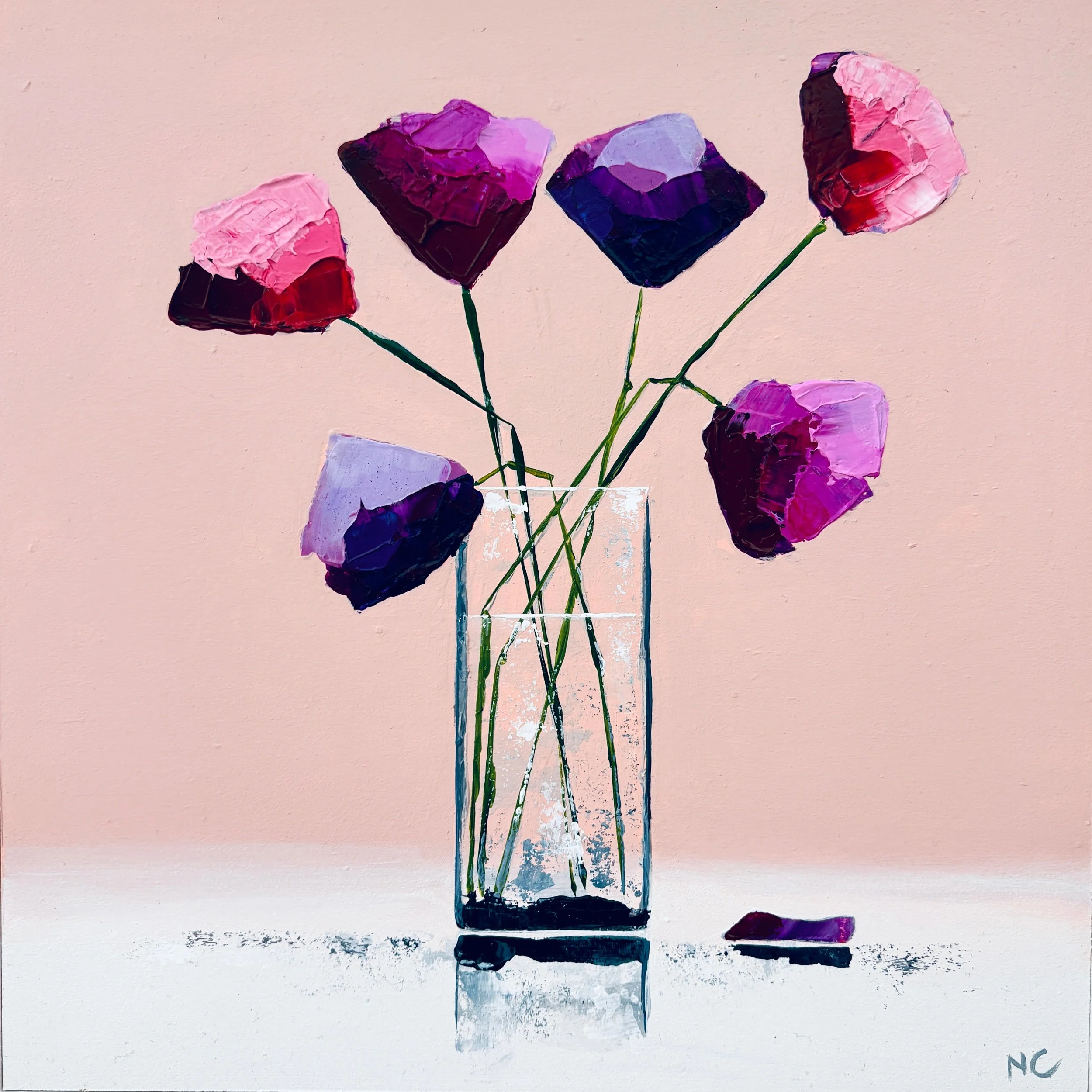 Himalayan Poppies on Pink