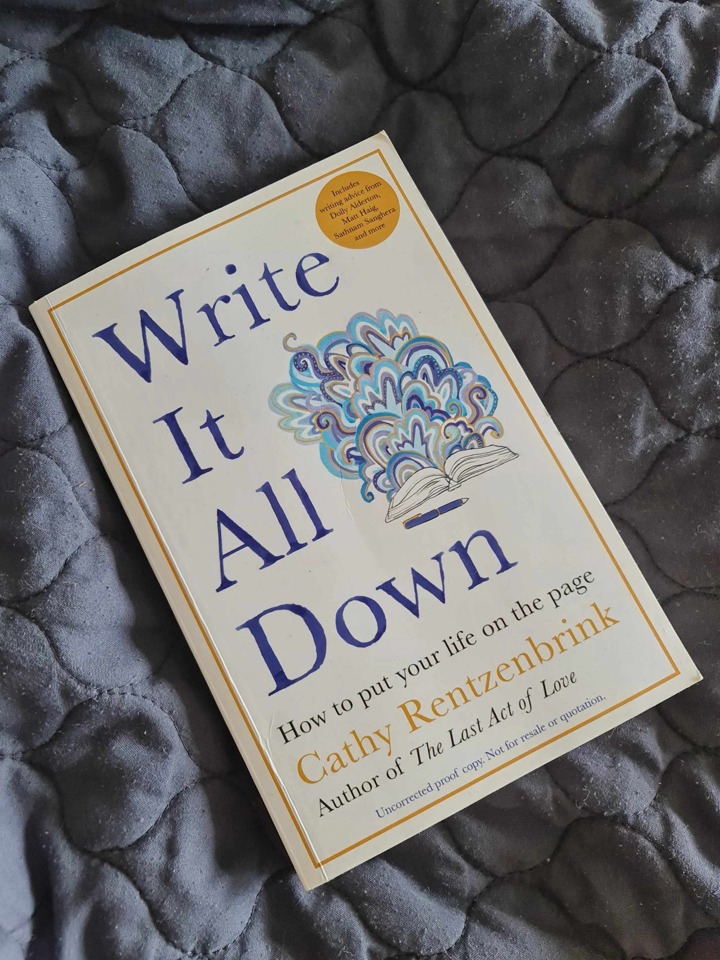 Write It All Down By Cathy Rentzenbrink