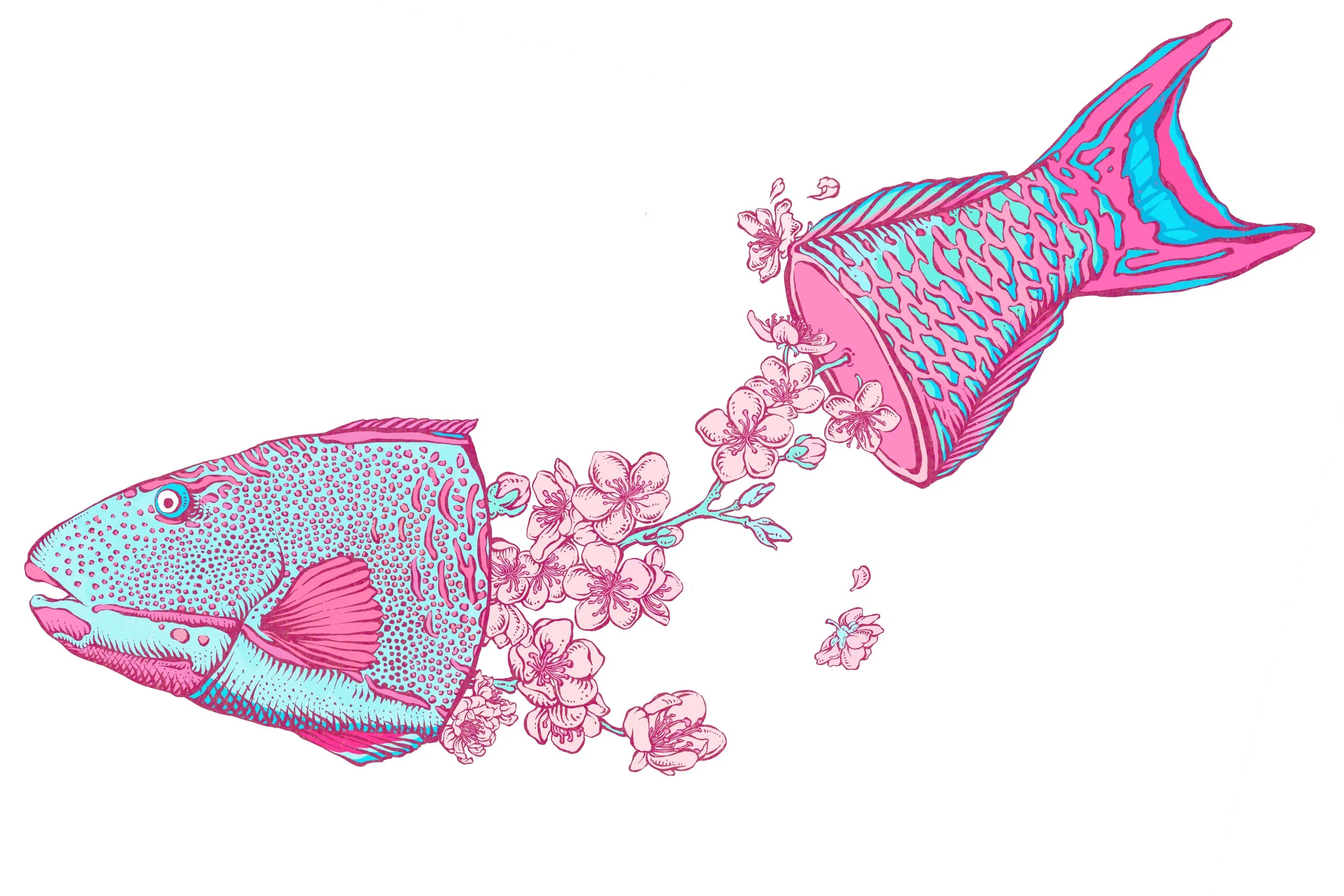 Parrotfish & Cherry Blossoms.jpg