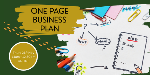 One Page Business Plan