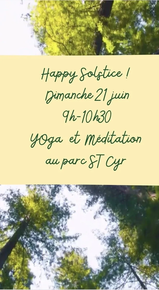 Yoga du solstice au parc