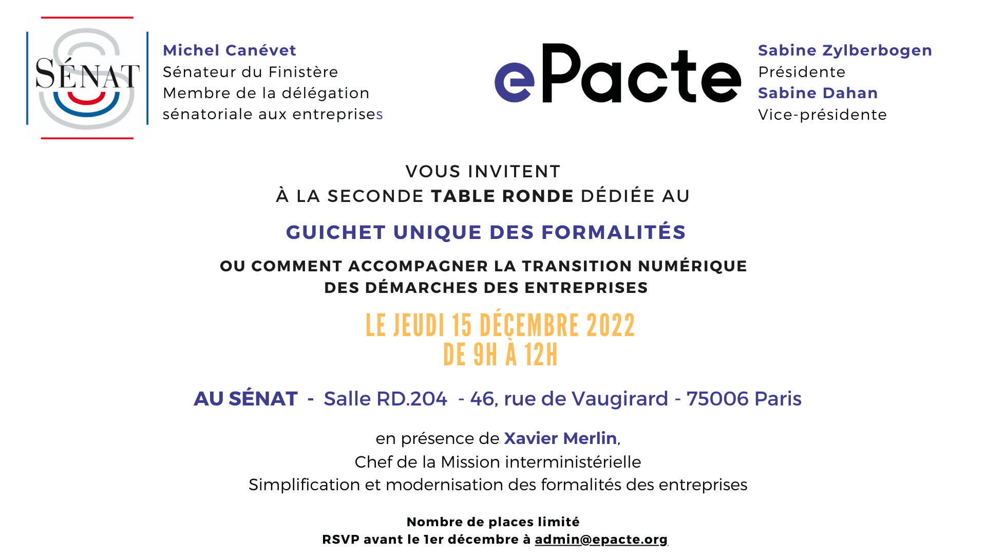 Table Ronde au Sénat