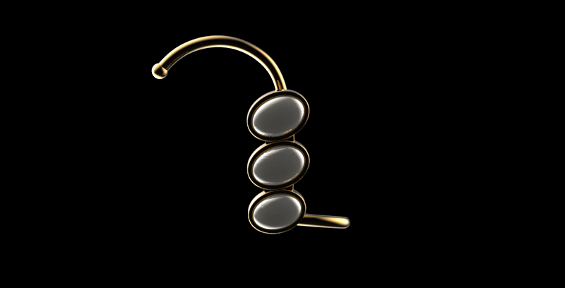Liminal Cascade Ear Cuff w/ Baroque Pearls