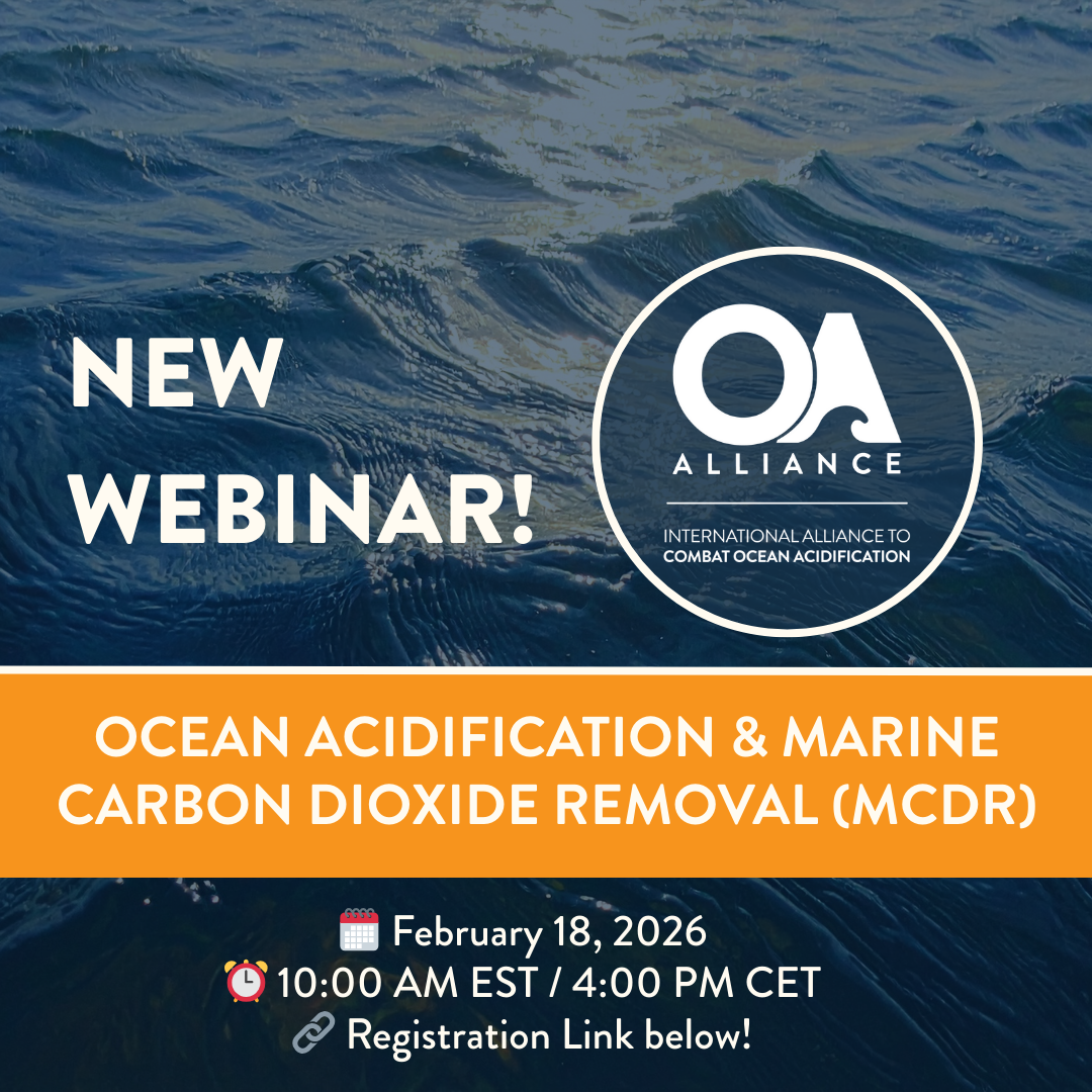 Webinar: Ocean Acidification and Marine Carbon Dioxide RemovalWebinar: Ocean Acidification and Marine Carbon Dioxide Removal