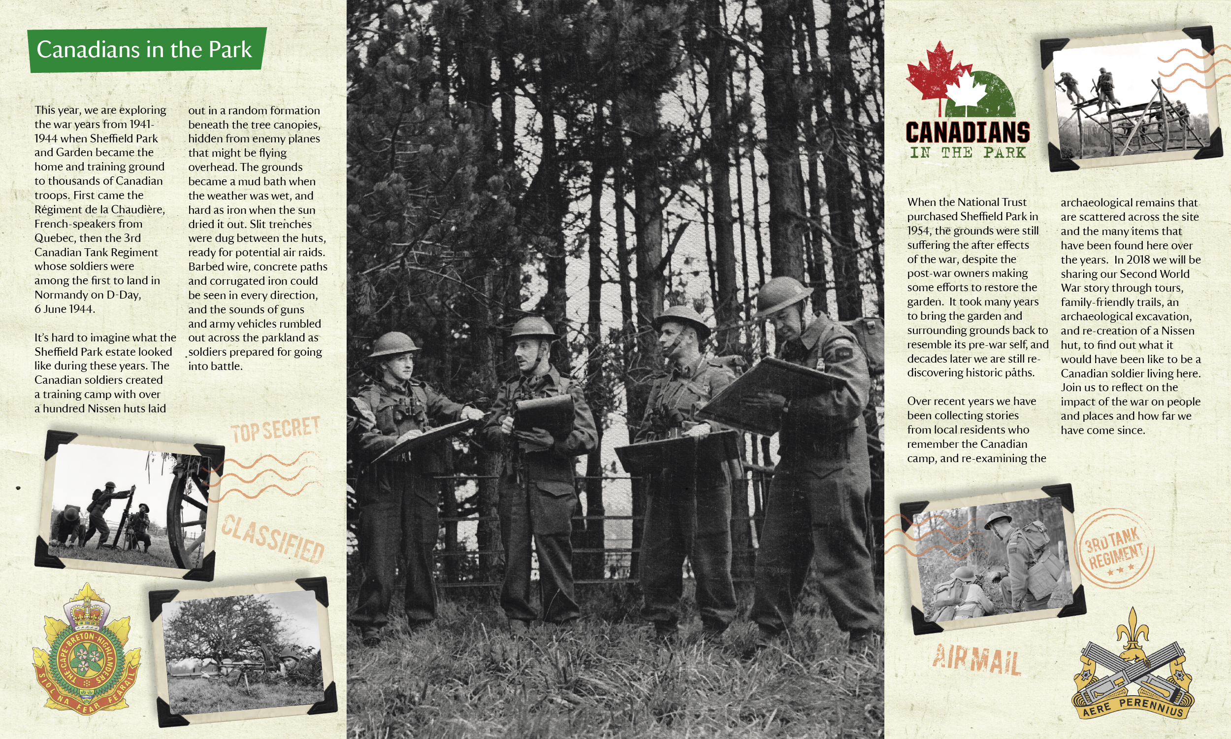 SHEFFIELD PARK & GARDENS CANADIANS IN THE PARK - WELCOME LEAFLET