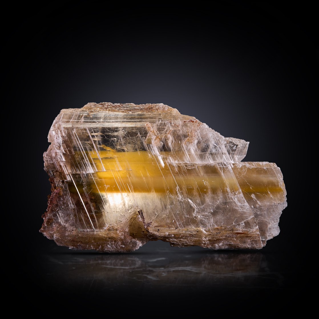 Image Description: Front view of the Greek Selenite Slab.