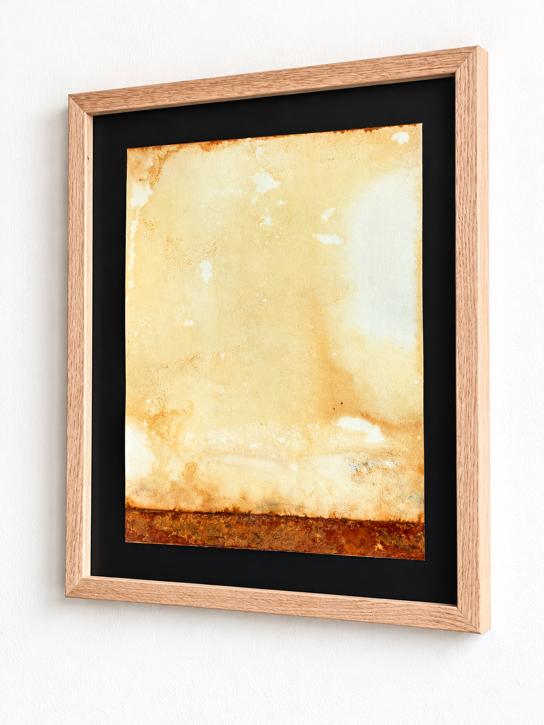 Framed Ochre Watercolour Landscape.png