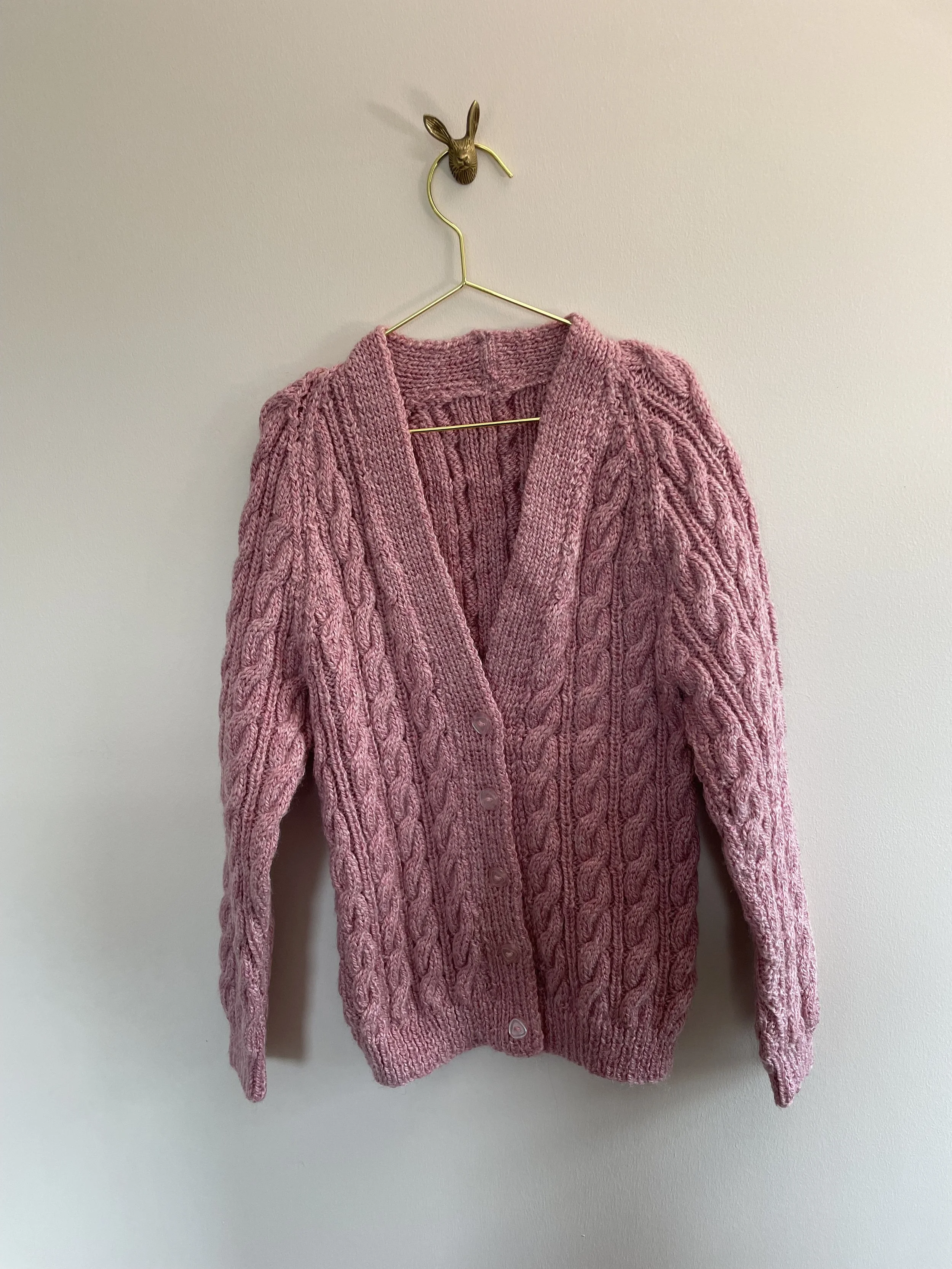 6 years pink unicorn jumper | Hand personalised childs cardigan