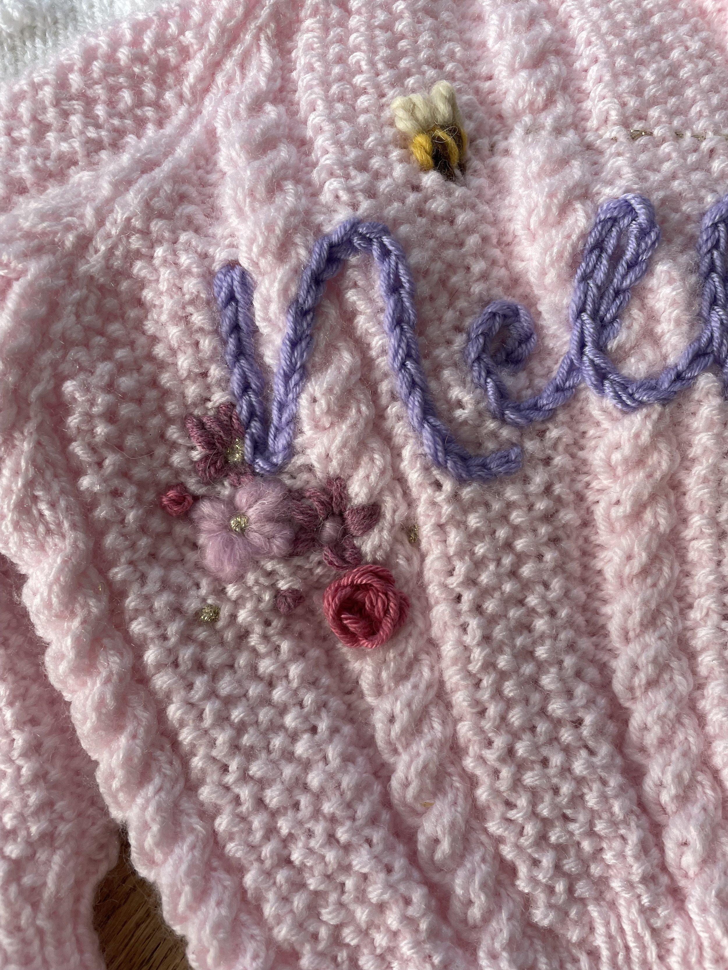 Pink Cable Emily Knit 