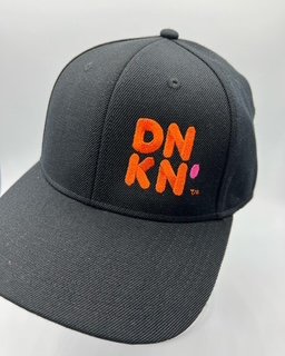 Branded hats with embroidered company logo