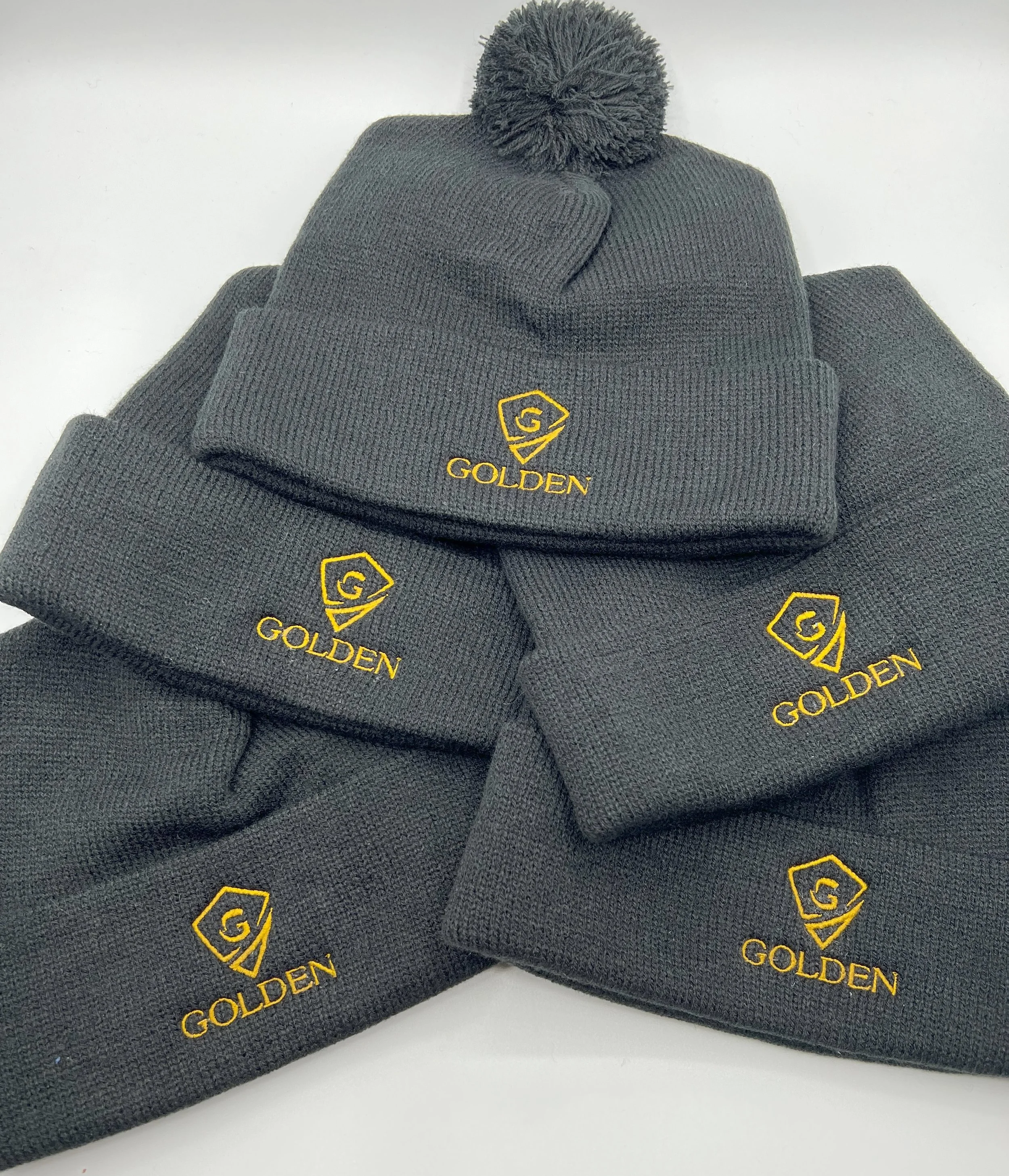Custom stitched beanie embroidery