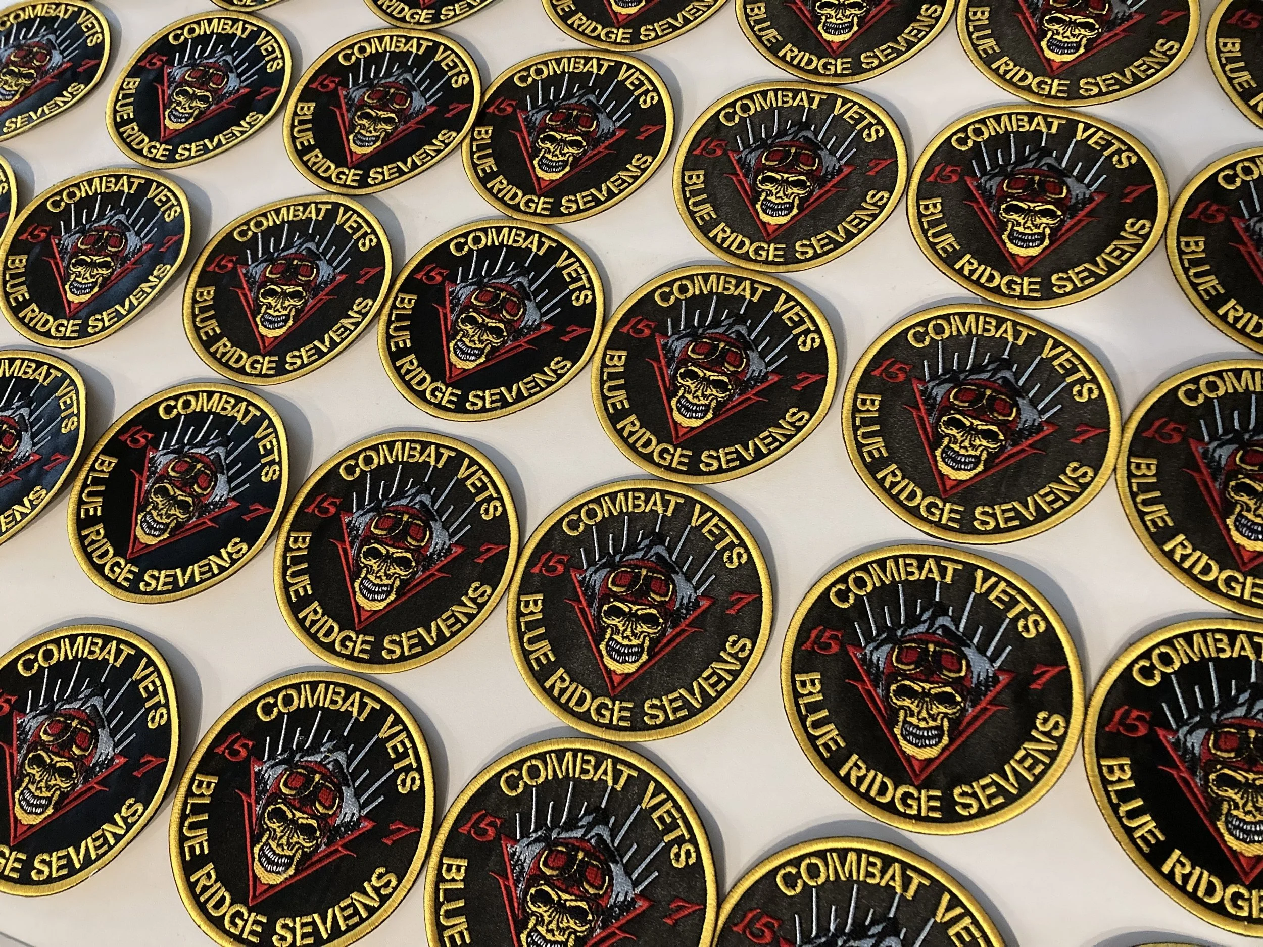 image of round embroidered patches