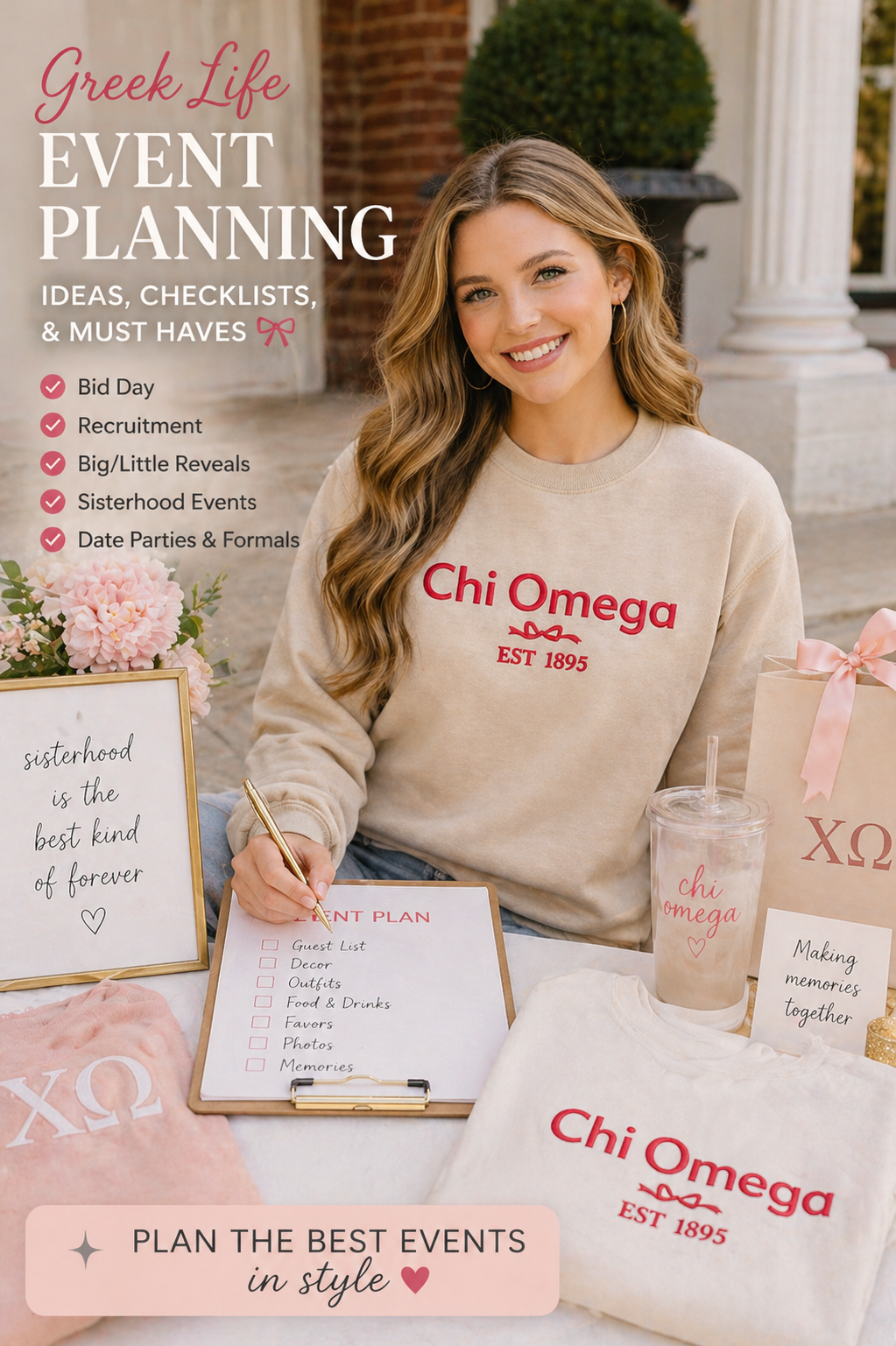 Chi Omega Event Planning Ideas: Bid Day, Big Little &amp; Sisterhood