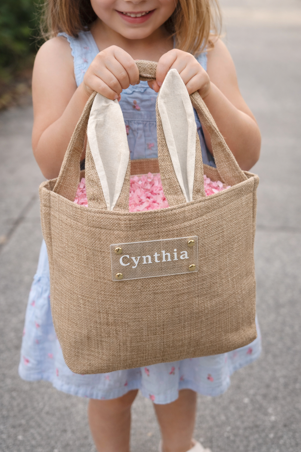 Personalized Clear Acrylic Easter Tote – Limited Spring Release