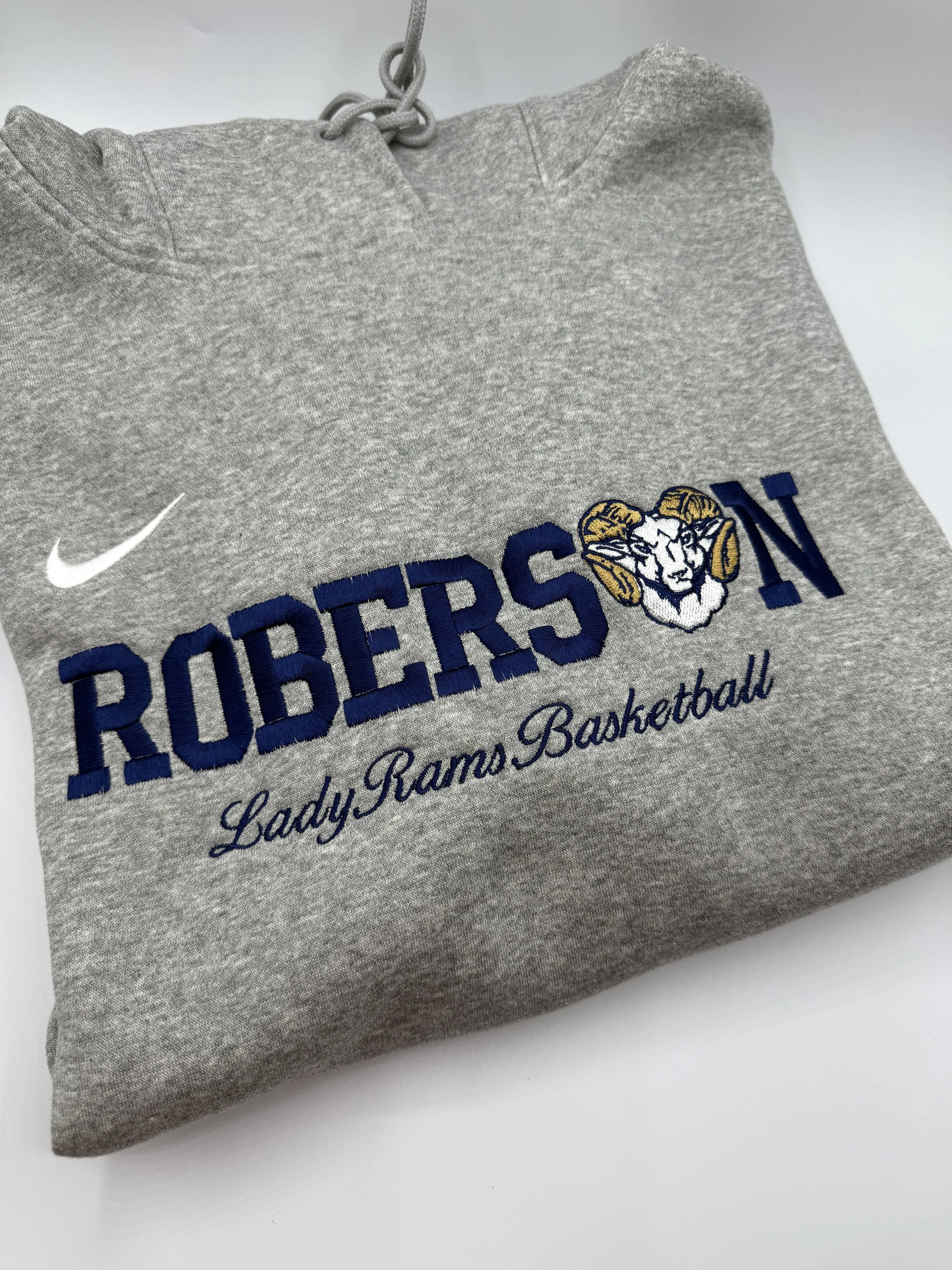 Close-up embroidery stitch detail