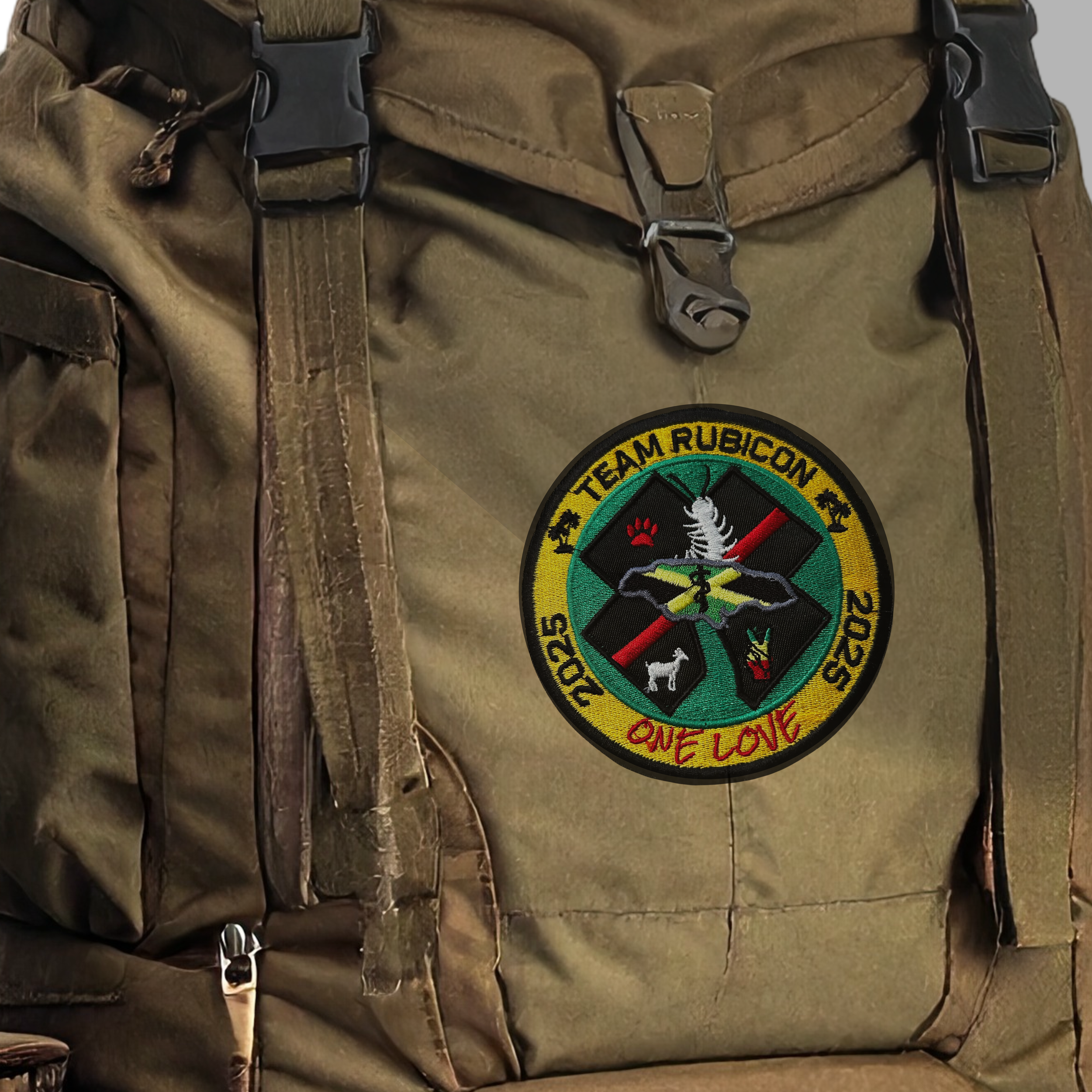 Official Team Rubicon Jamaica Mission Patch — Embroidered for durability and field use — Free U.S. shipping