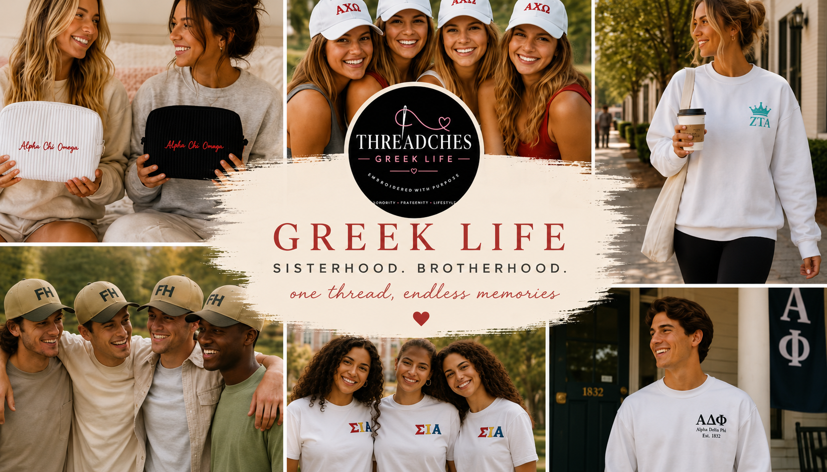 Greek Life photo collage