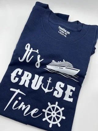Cruise Time custom shirts using DTF
