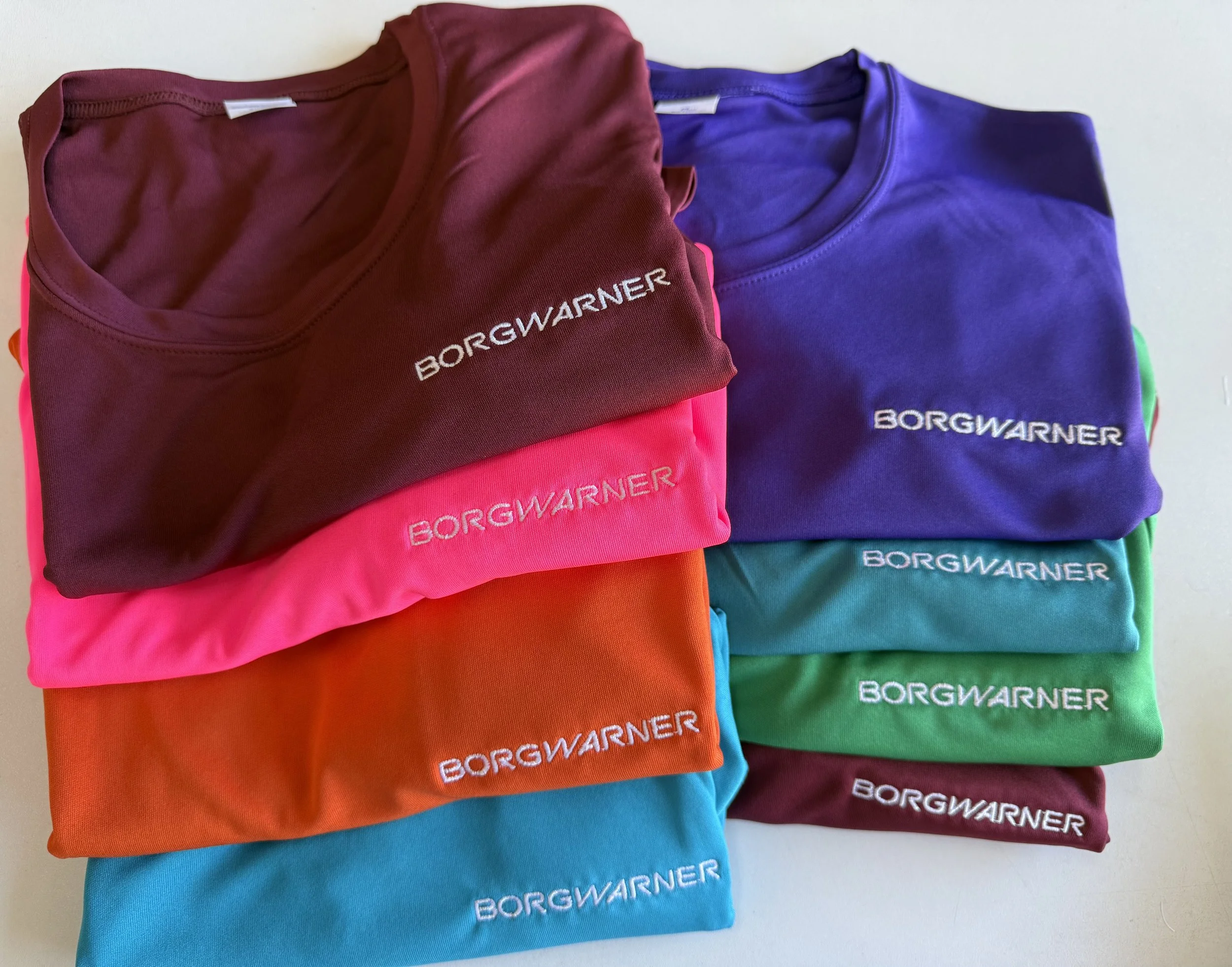 Employee uniform embroidery – clean logo placement