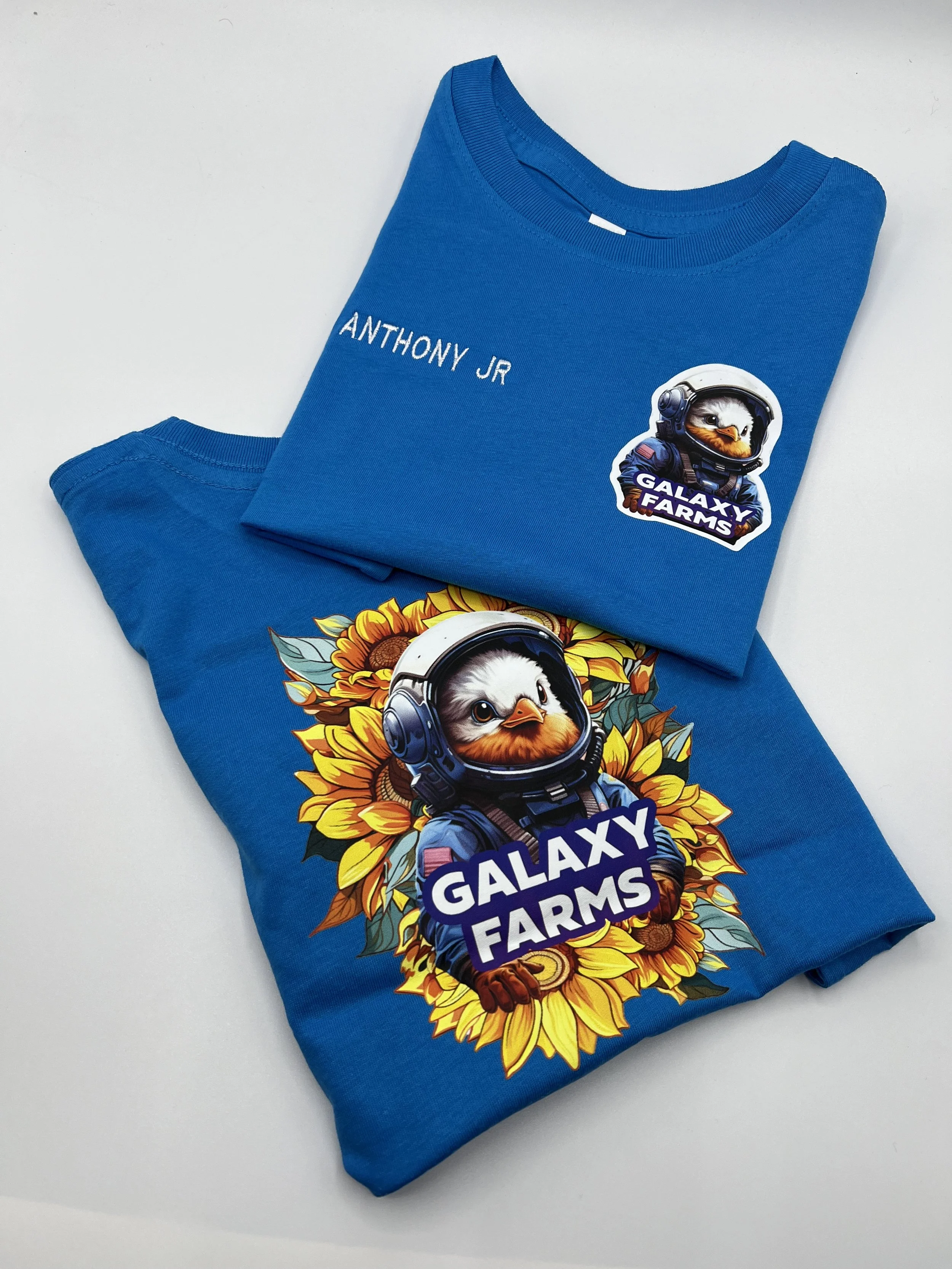 Full color DTF printed t shirt