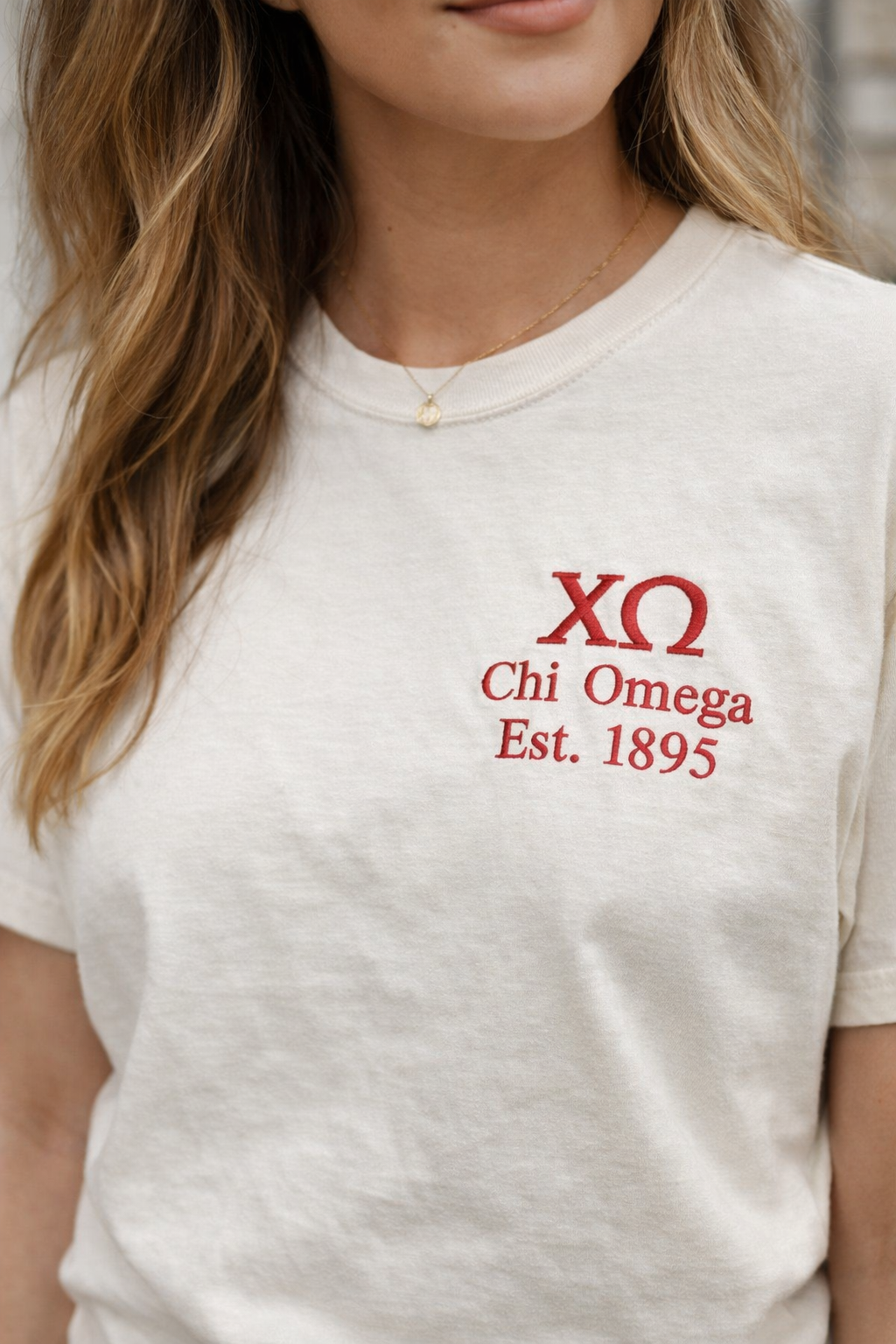 Sorority shirt with custom Greek letter design