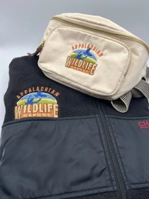 Custom embroidered apparel for a local Asheville business