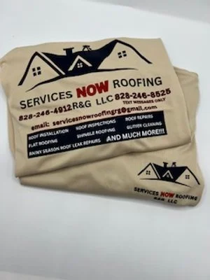 Custom printed shirts for a local Asheville business