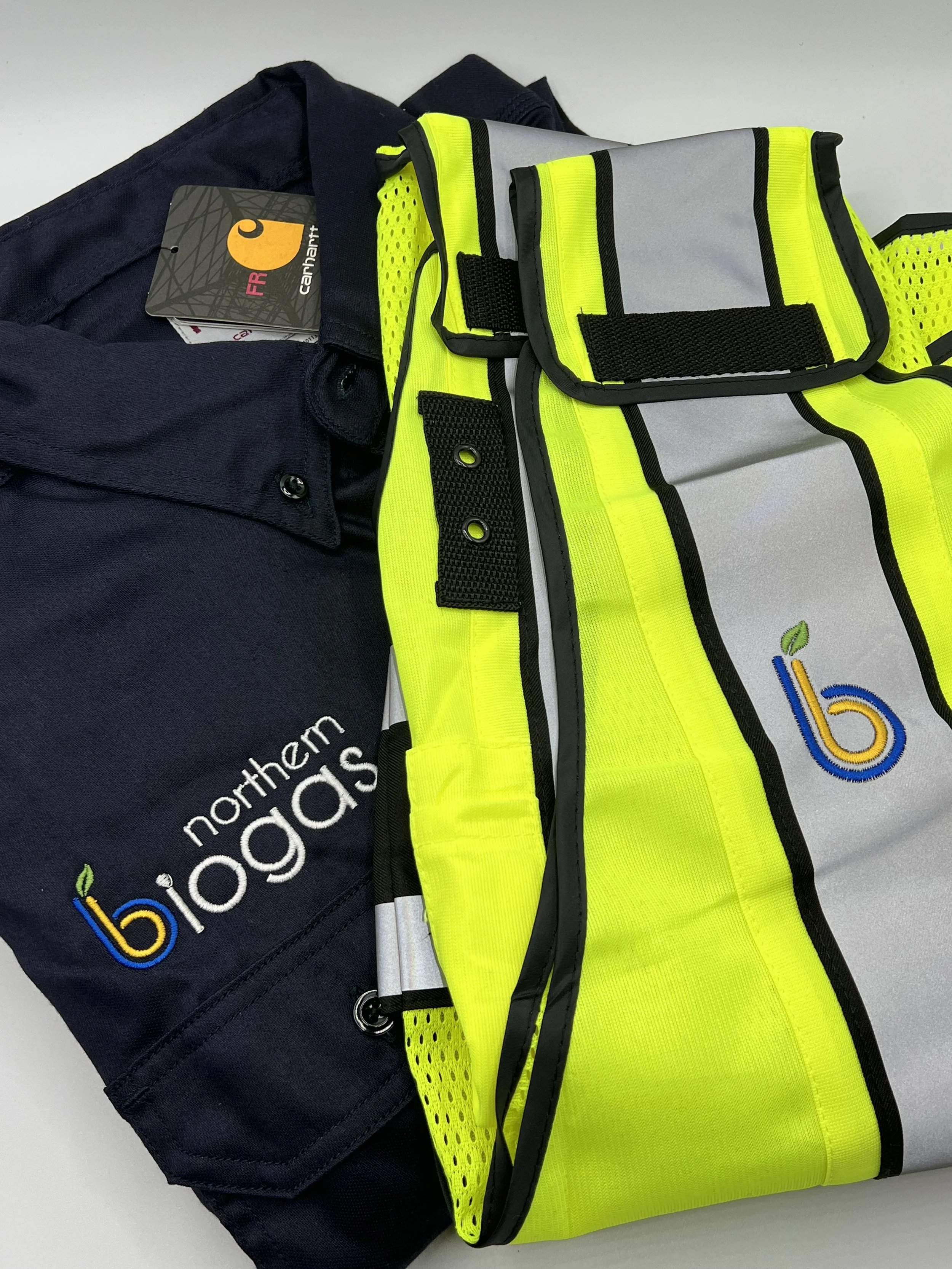 Business apparel embroidery with professional finish