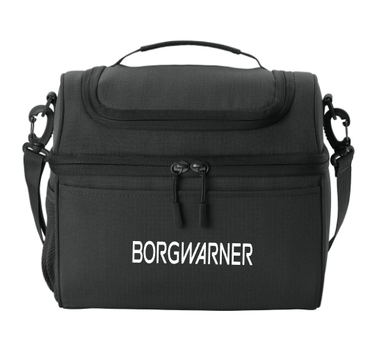 Port Authority® Dome Cooler with BorgWarner logo embroidered on front pocket