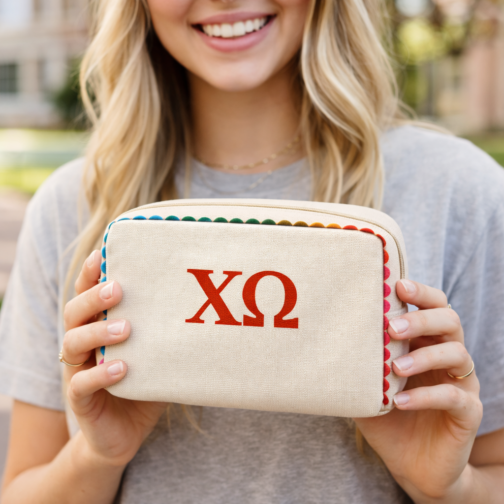 Chi Omega Cosmetic Pouch
