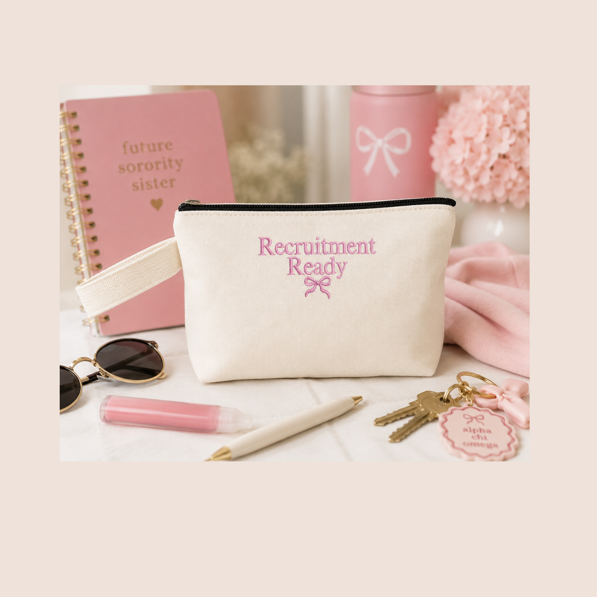 Recruitment Ready Embroidered Essentials Pouch