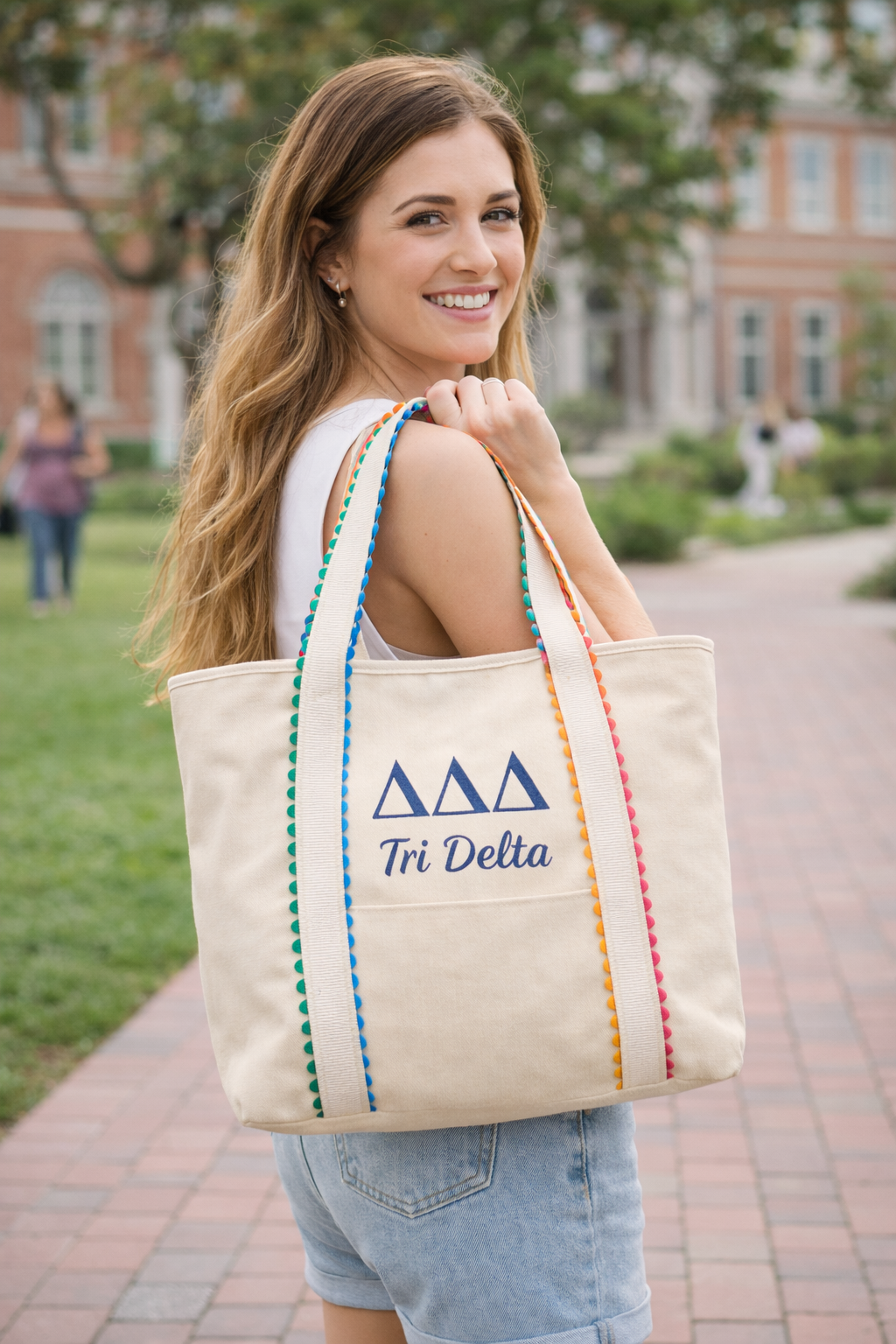 Delta Delta Delta Canvas Tote Bag