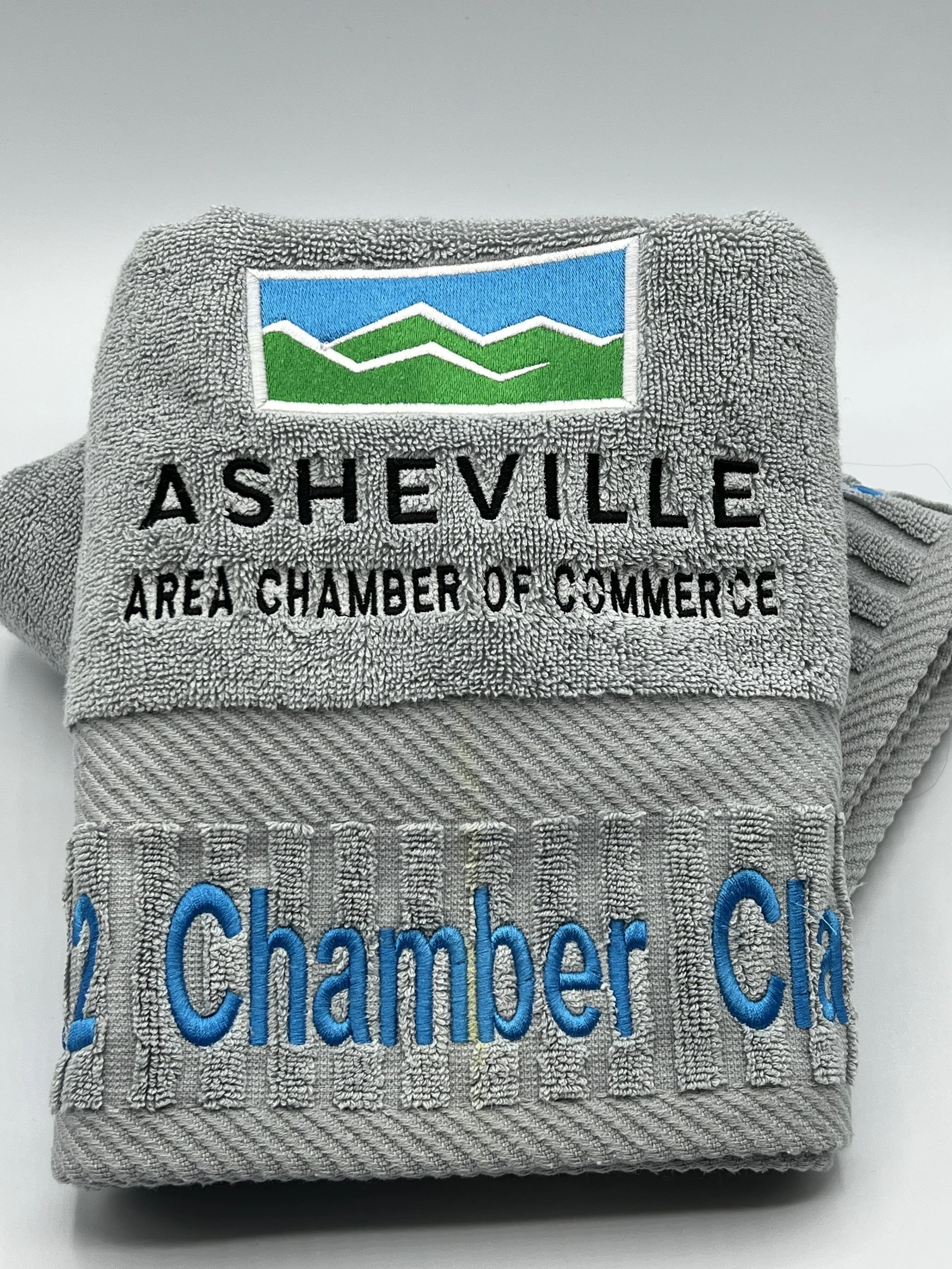 Custom towels for Asheville Chamber of Commerce
