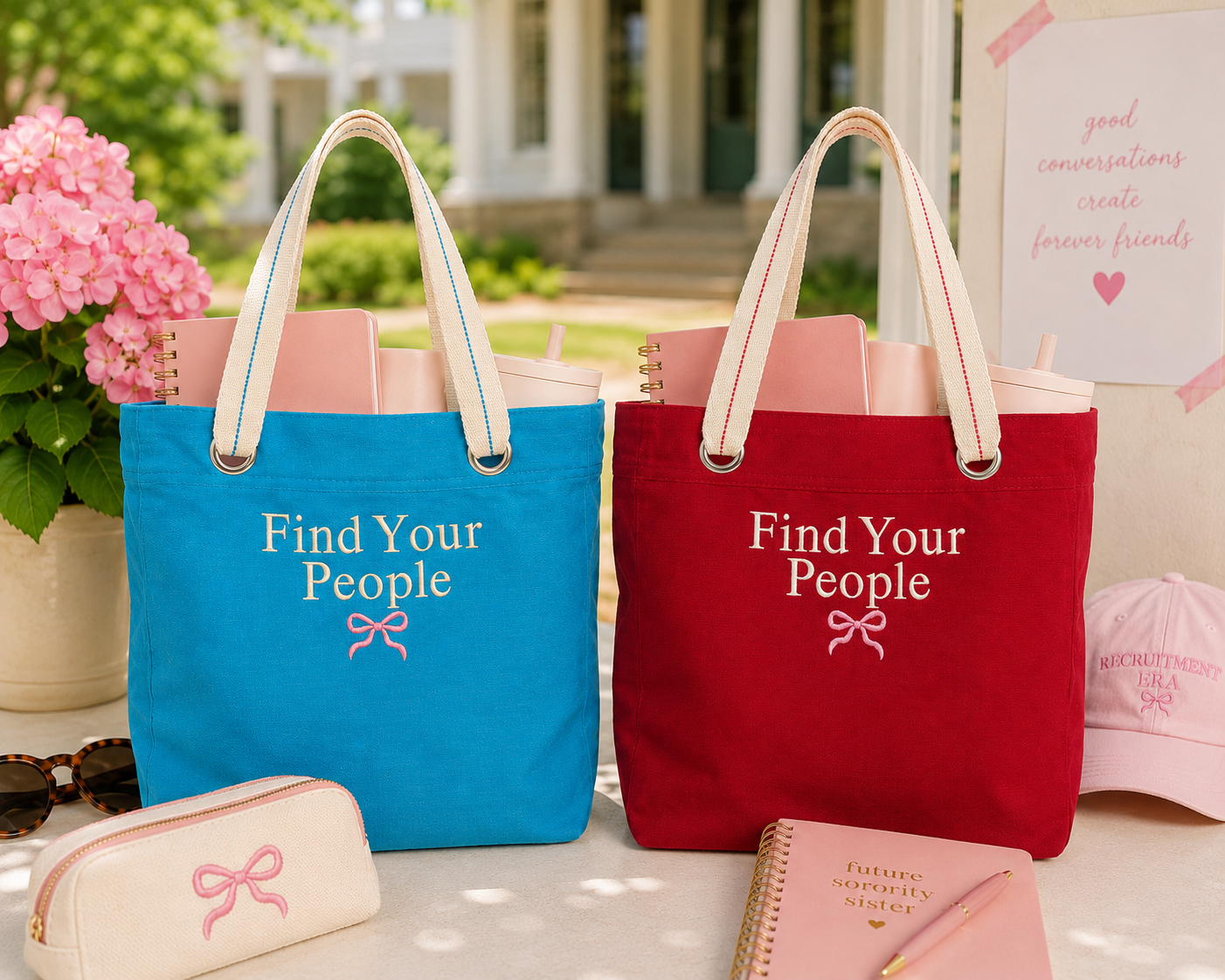 Find Your People Embroidered Recruitment Tote