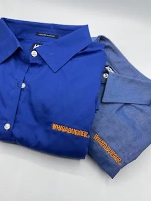 Employee uniform embroidery – clean logo placement