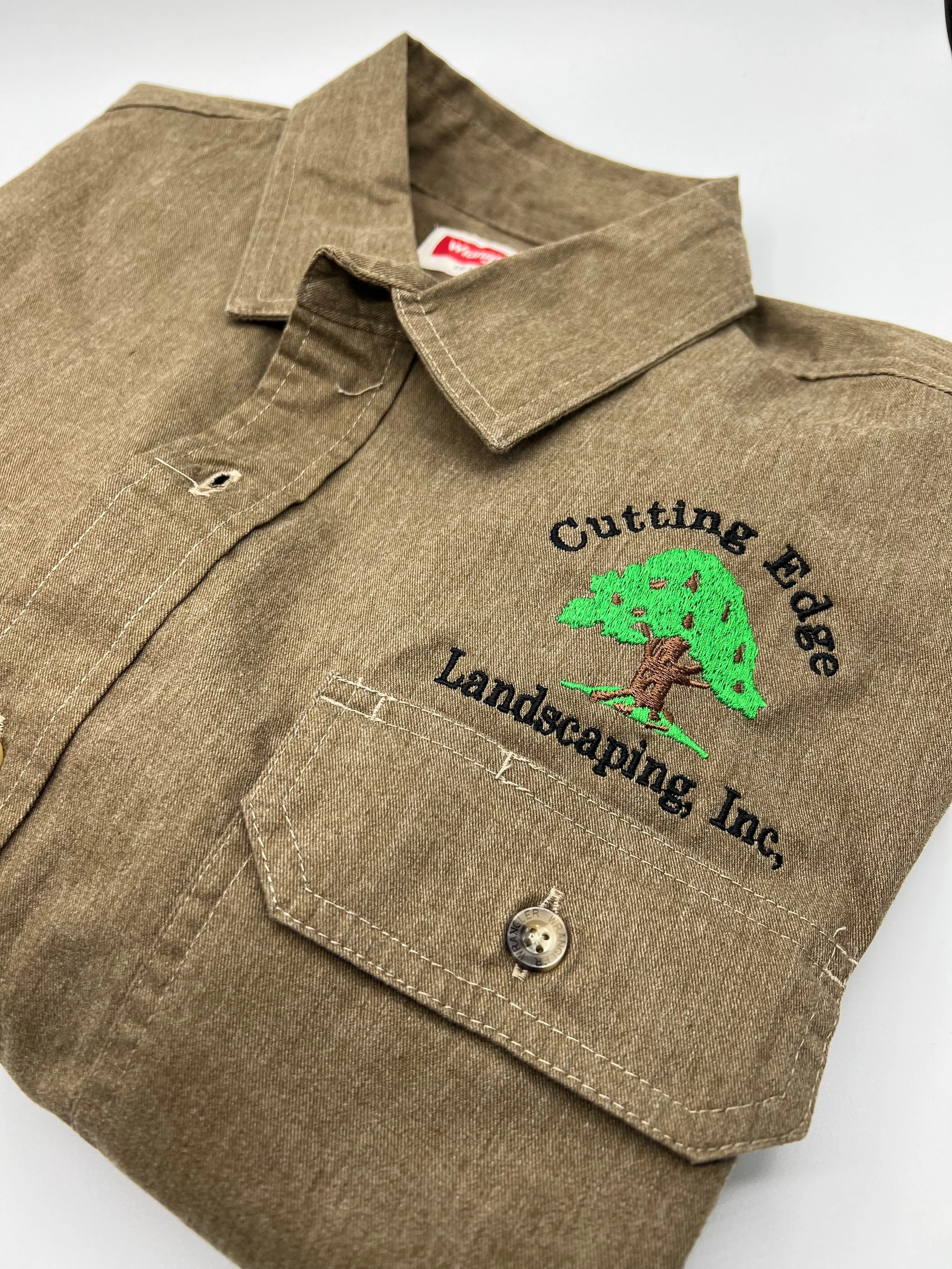 Shirt embroidery with professional finish