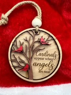 Laser cut laser ornaments