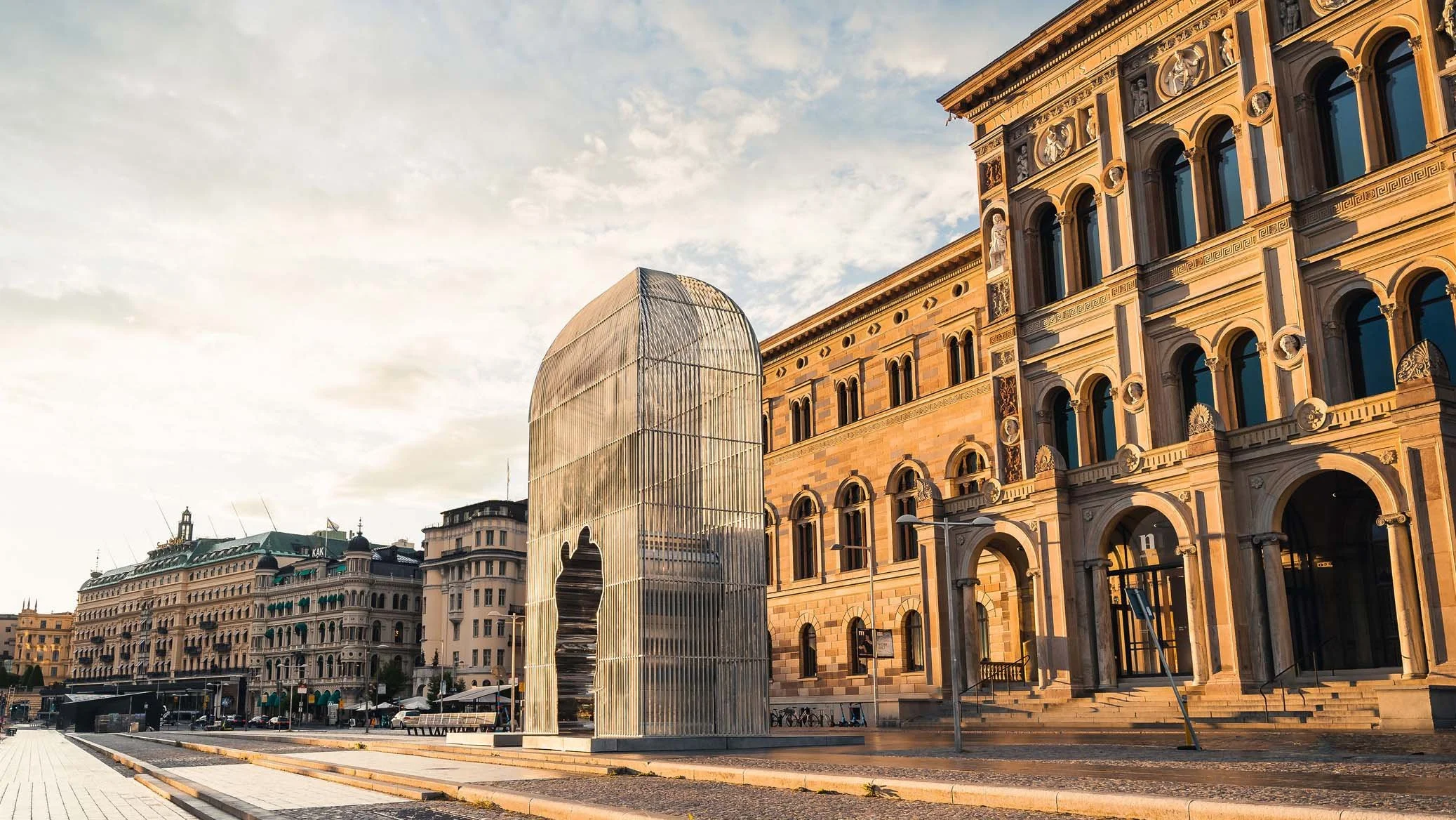 Ai Weiwei unveils cage-like Arch installation in Stockholm</a>