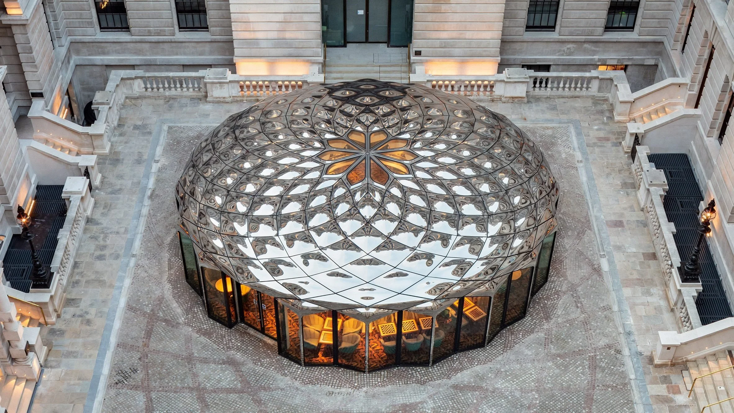 "Unashamedly contemporary" pavilion designed for Old War Office site in London