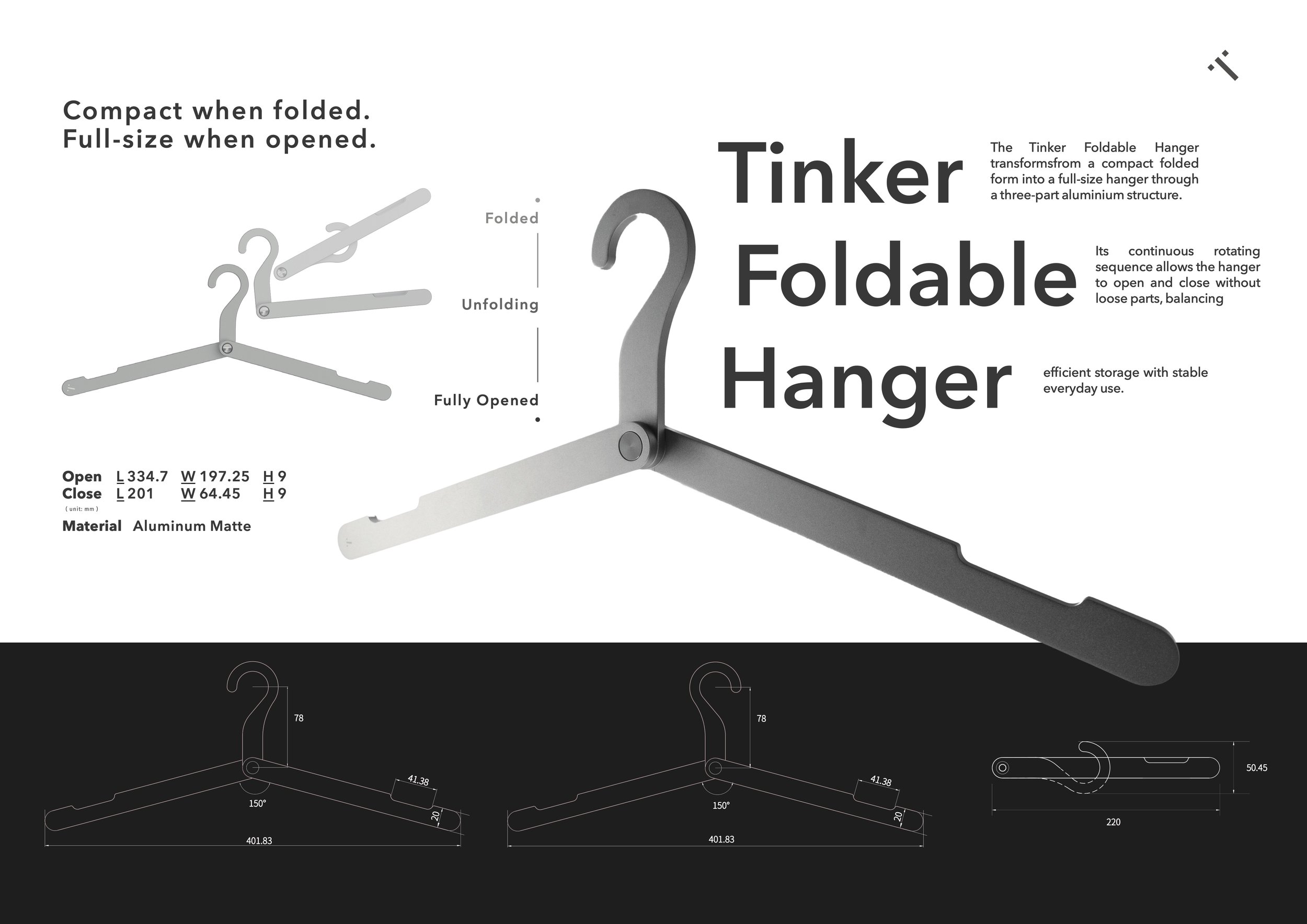 Tinker Foldable Hanger